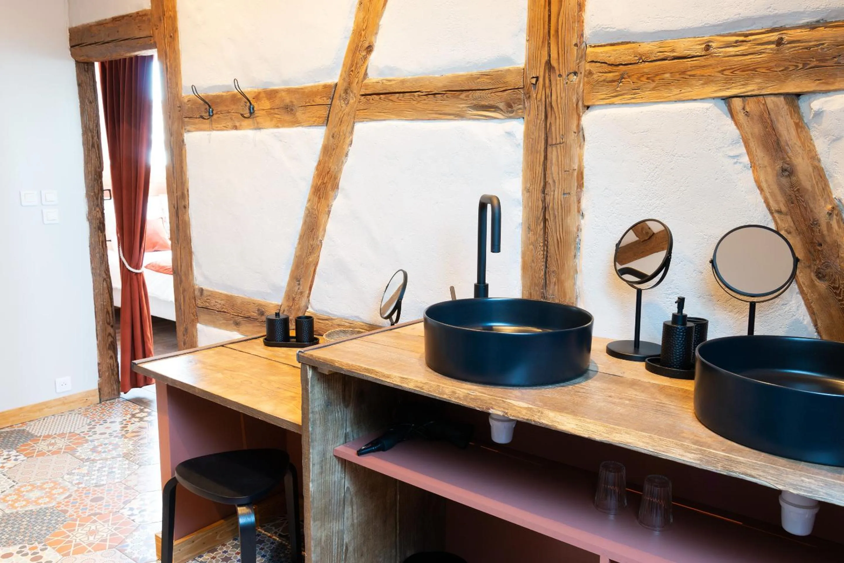 Bathroom in Domaine La Grange Ungersheim - Chambres d'Hôtes L'Inspiration