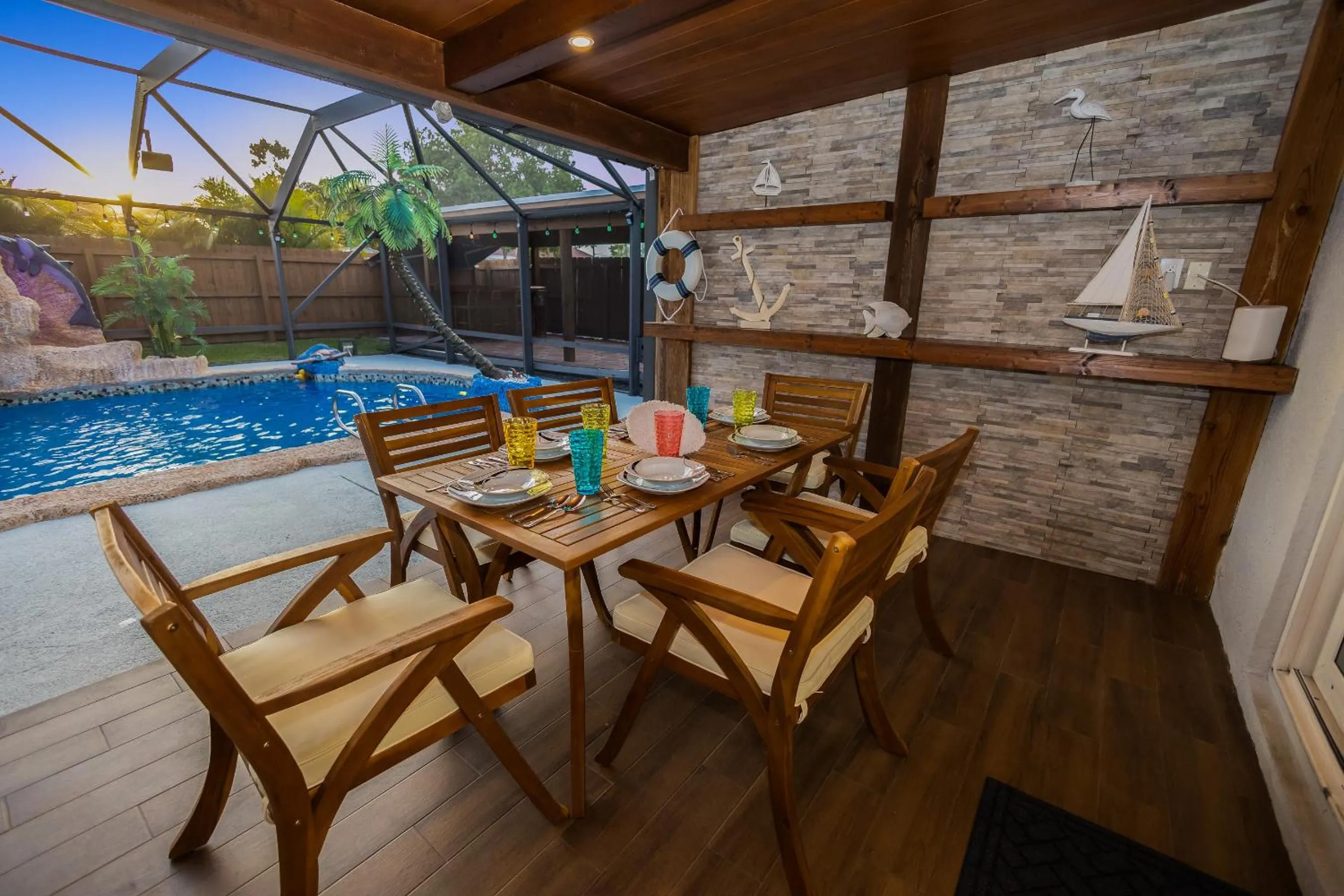 Fantasy Resort OMG PoolWaterfall outdoorKitchn Gym