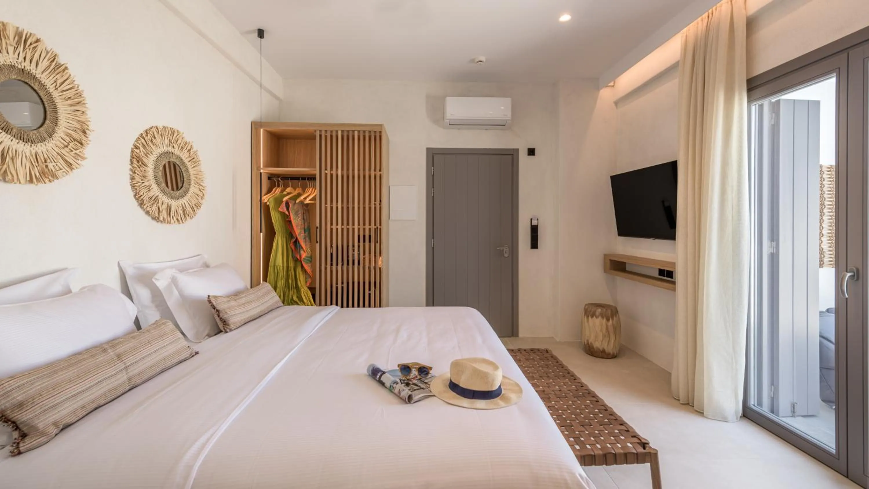 Bed in Nove Milos Luxury by Estia