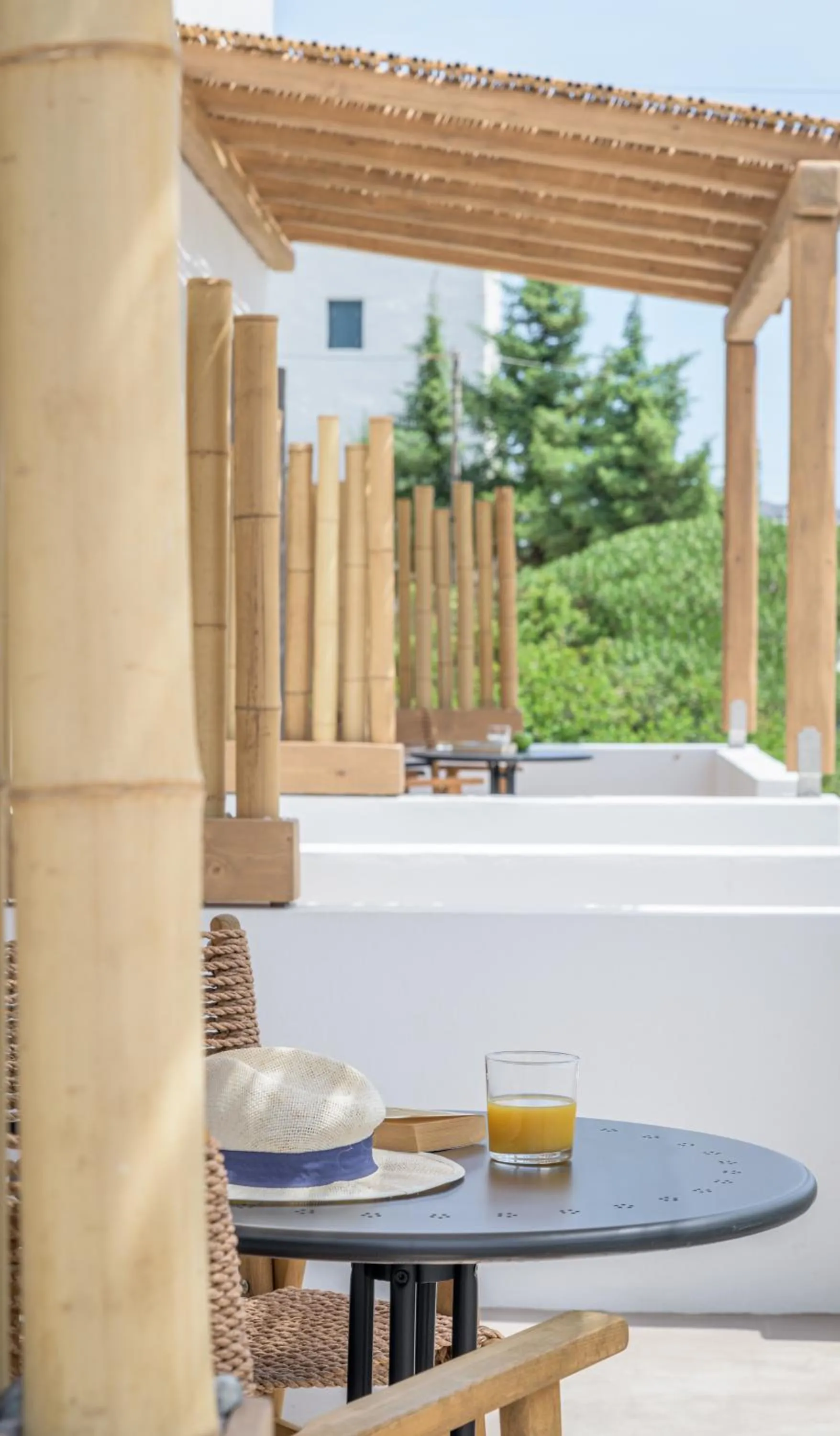 Balcony/Terrace in Nove Milos Luxury by Estia