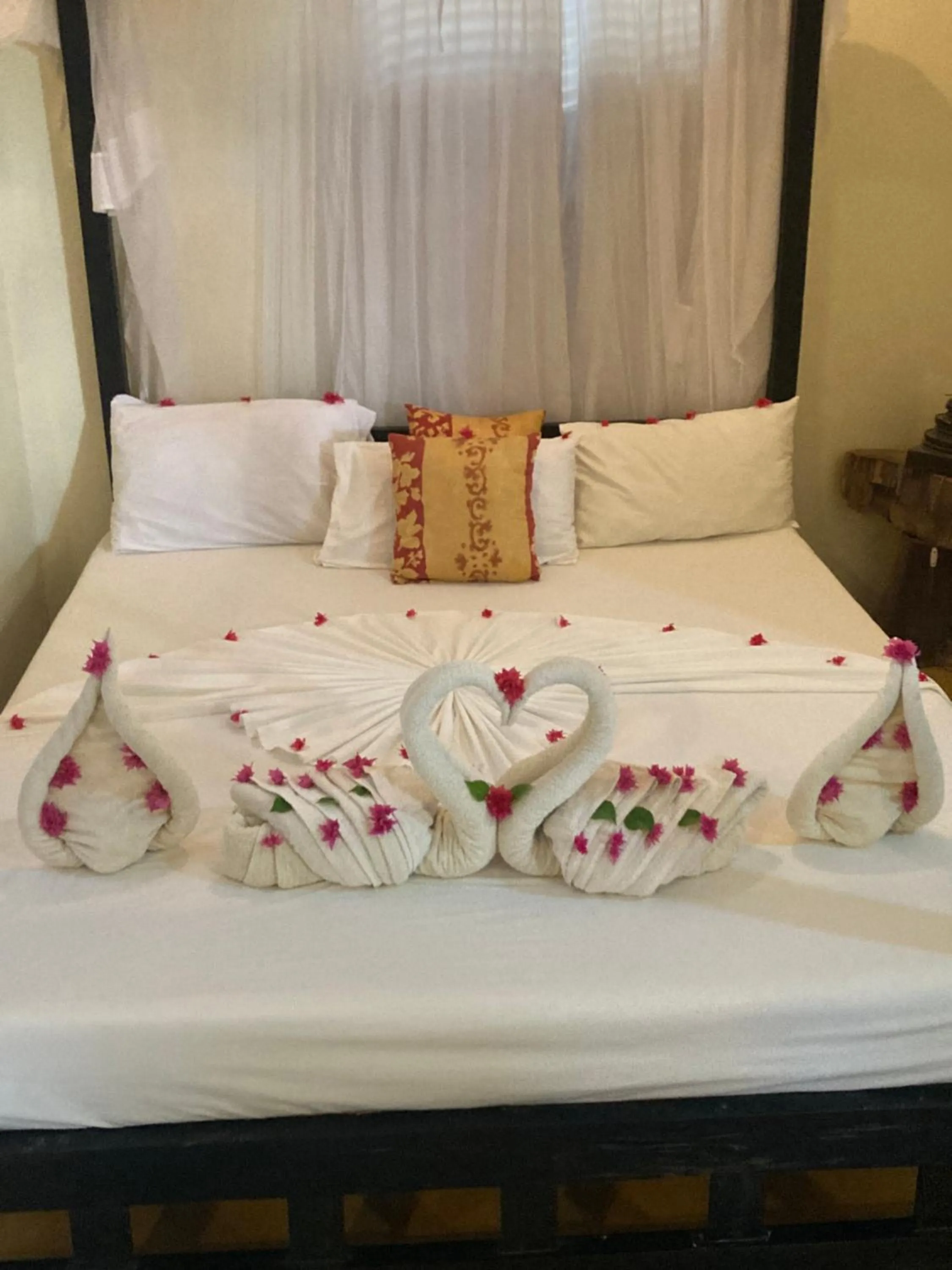 Bed in Msafini Hotel