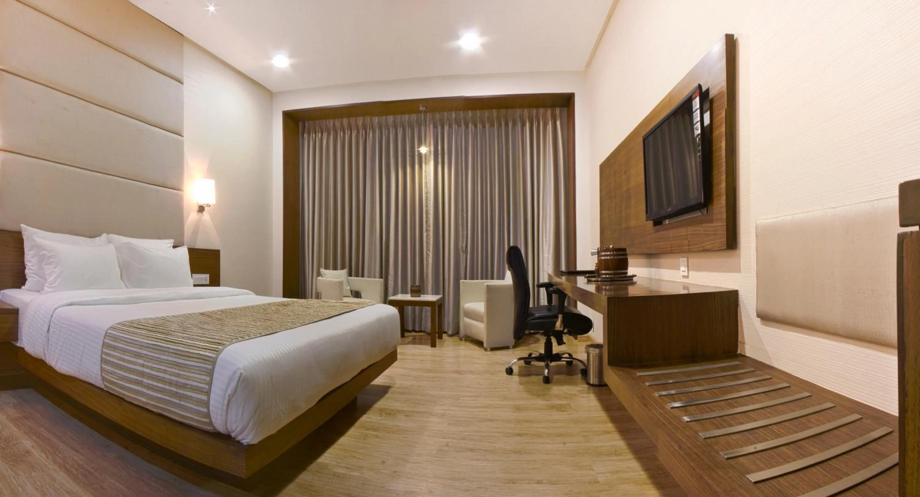 Photo of the whole room, Bed in Narayani Heights Hotel & Resort