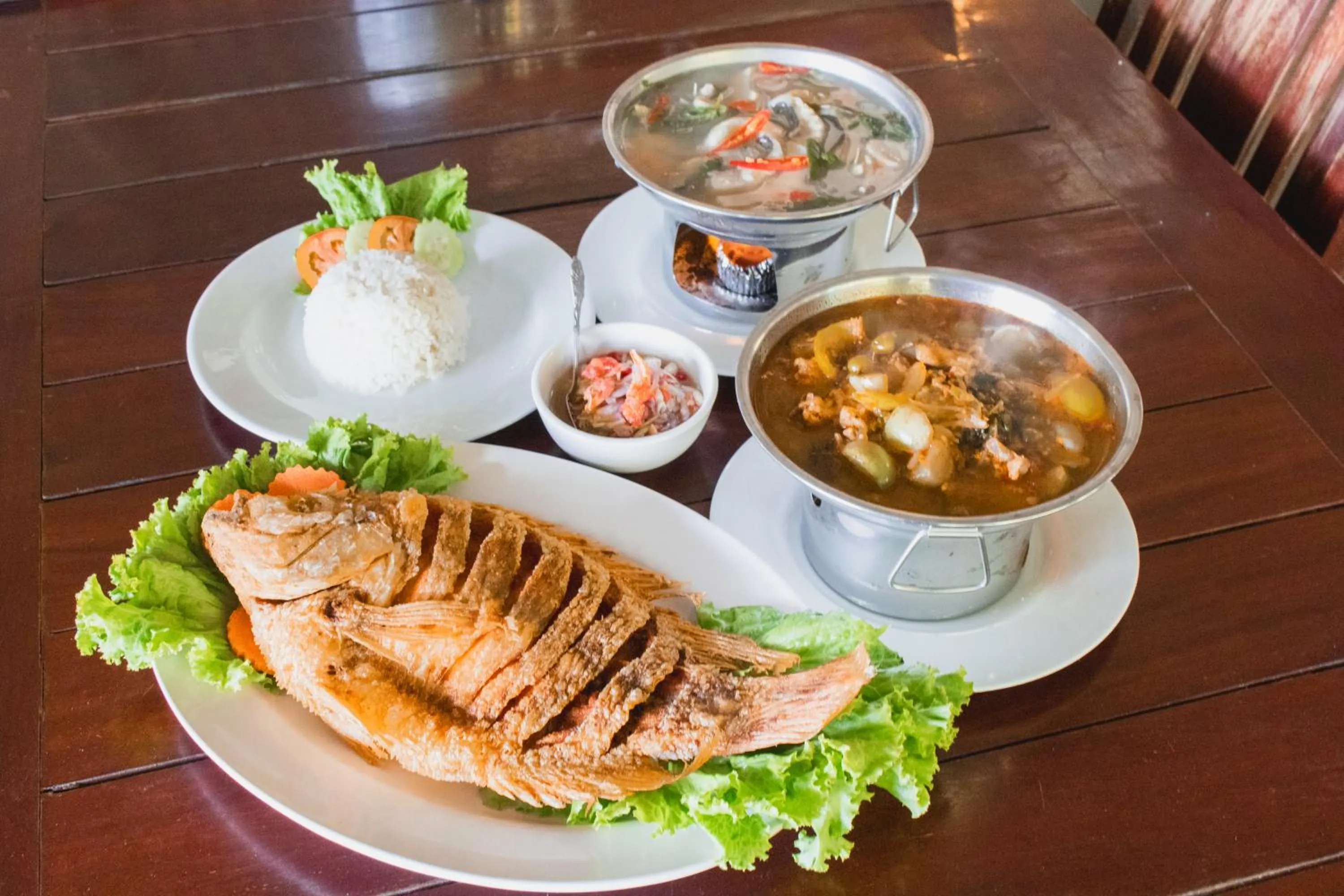 Restaurant/places to eat in Namsai Resort Kanchanaburi