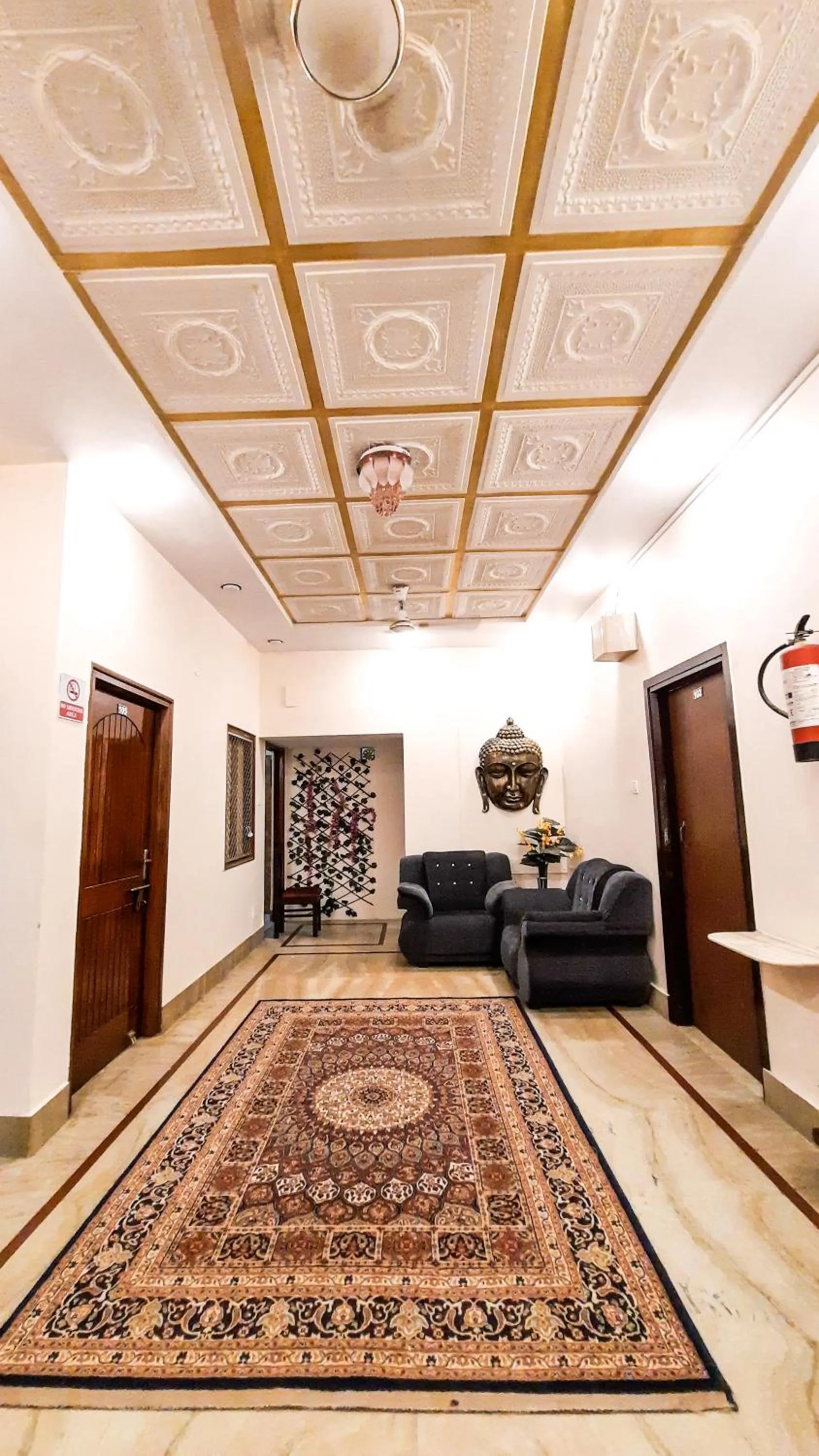 Seating area in Hotel Rajyashree Palace