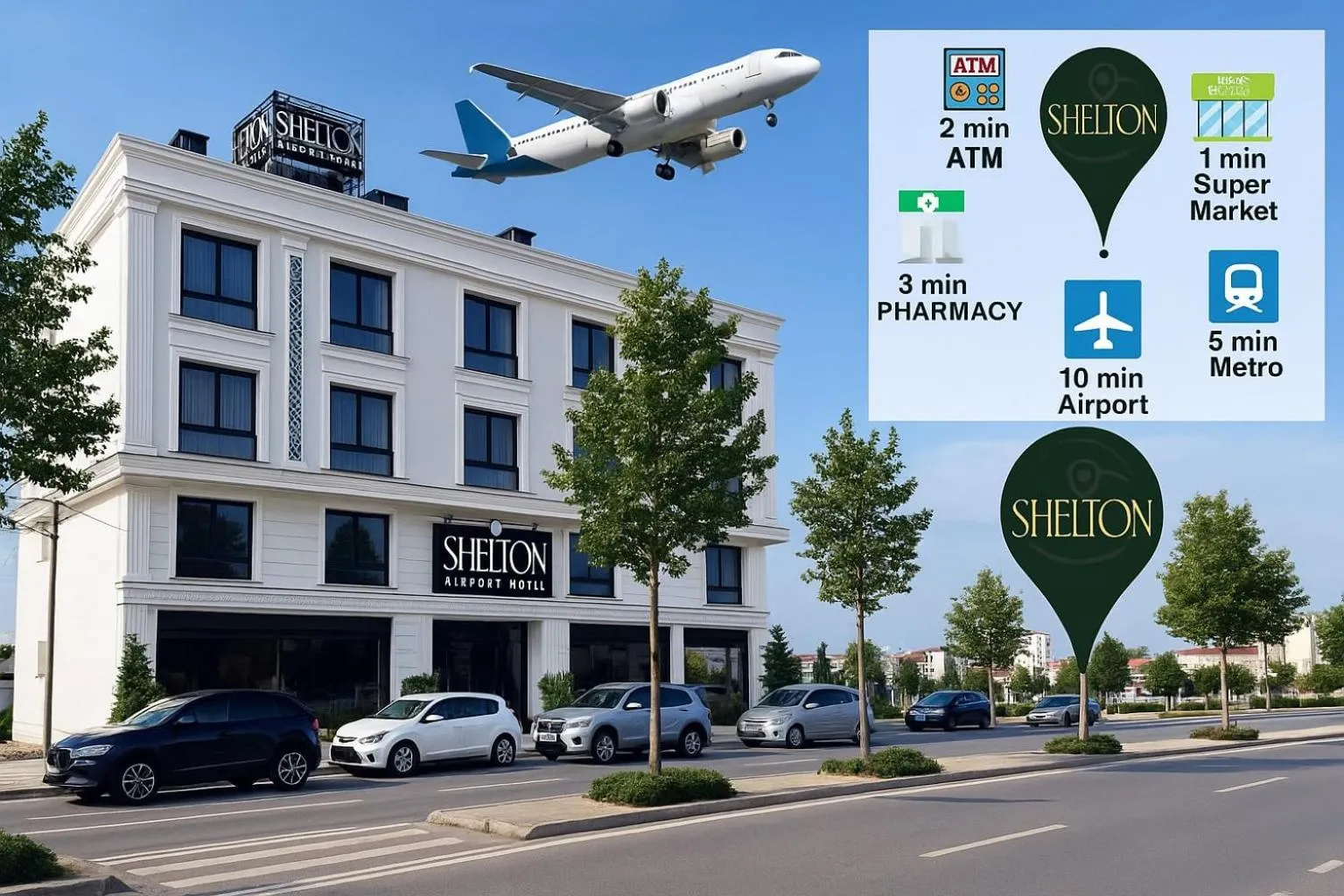 Logo/Certificate/Sign in Shelton Airport Hotel