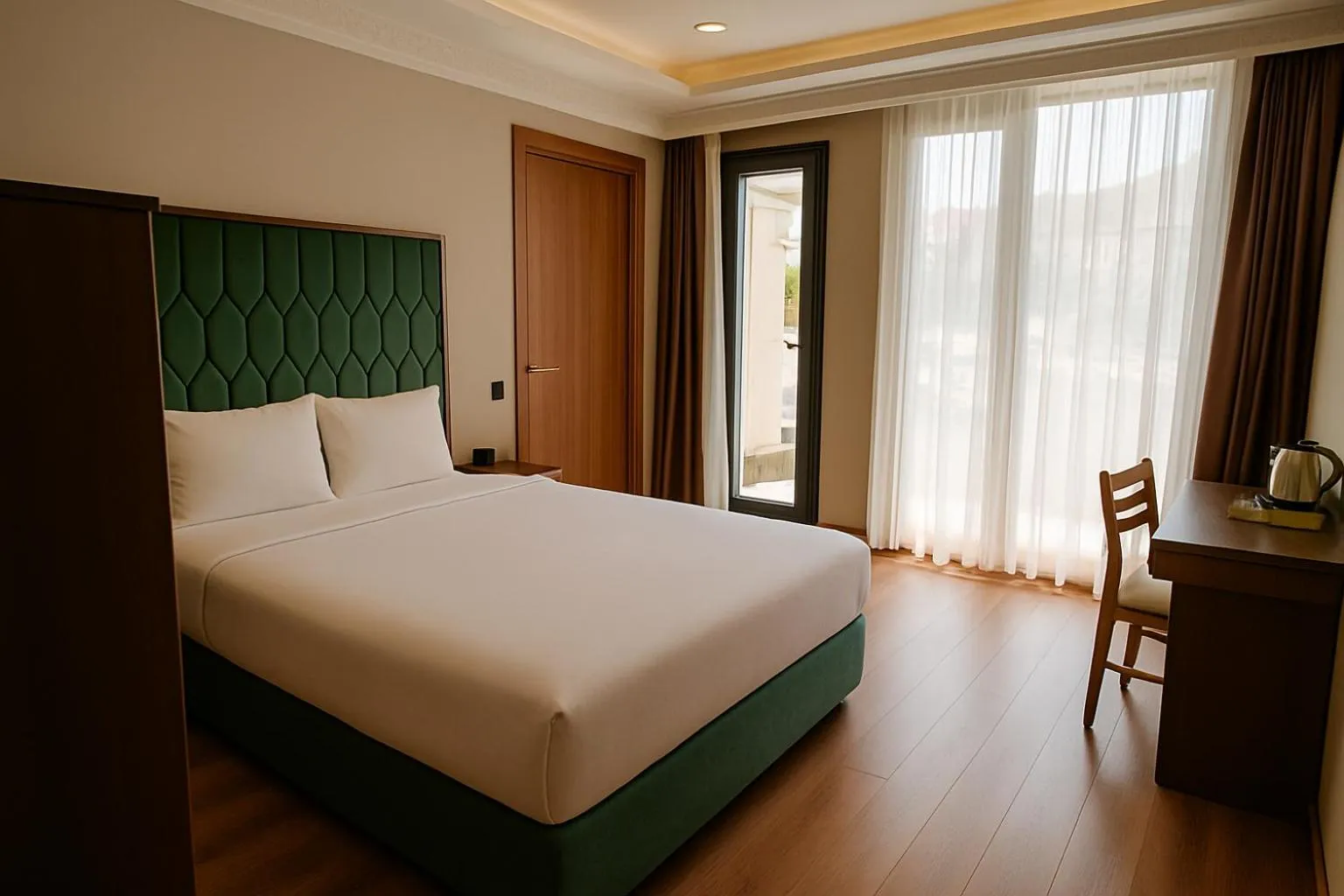 Bed in Shelton Airport Hotel