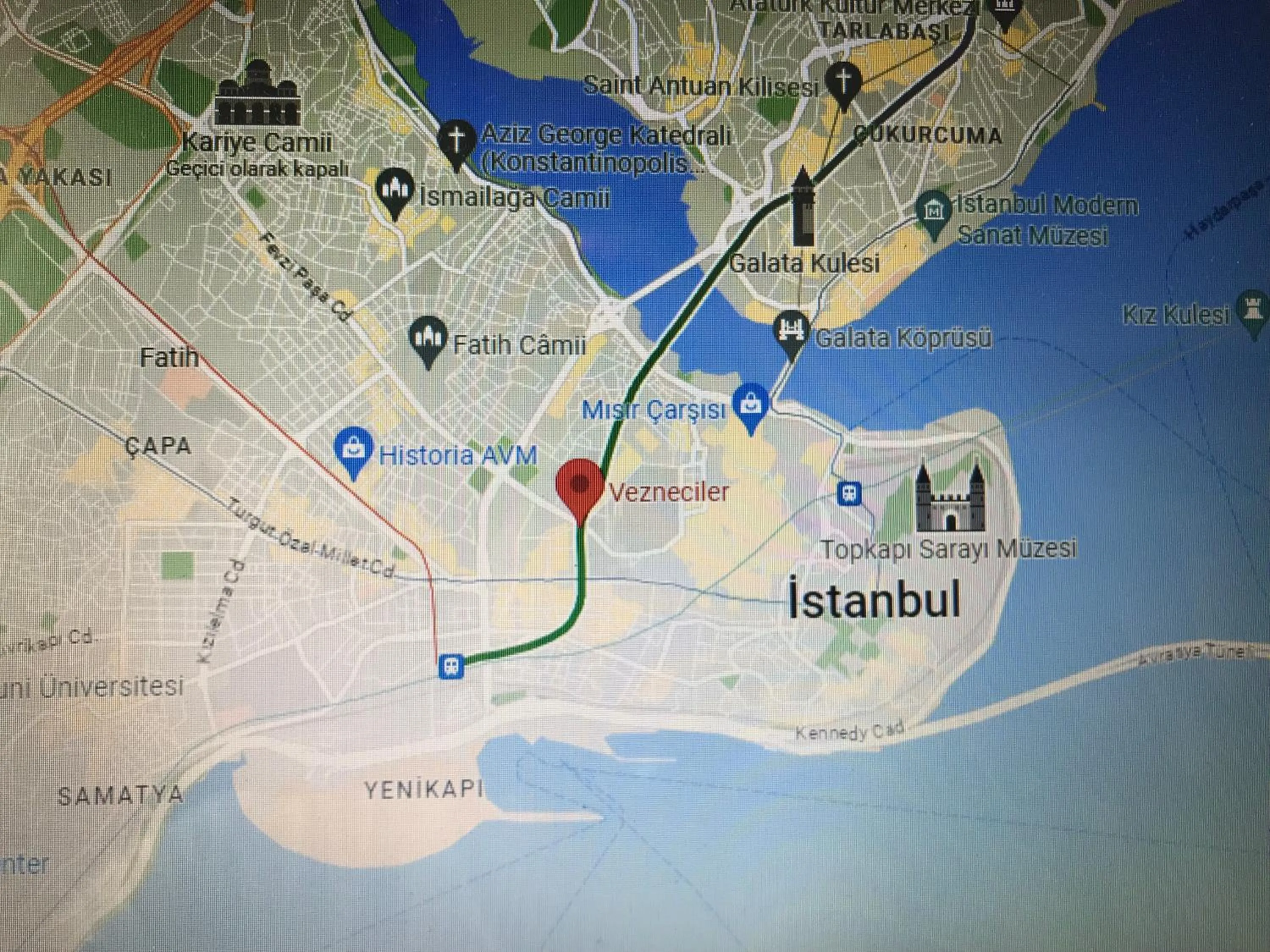 Location in Halil Bey Konağı