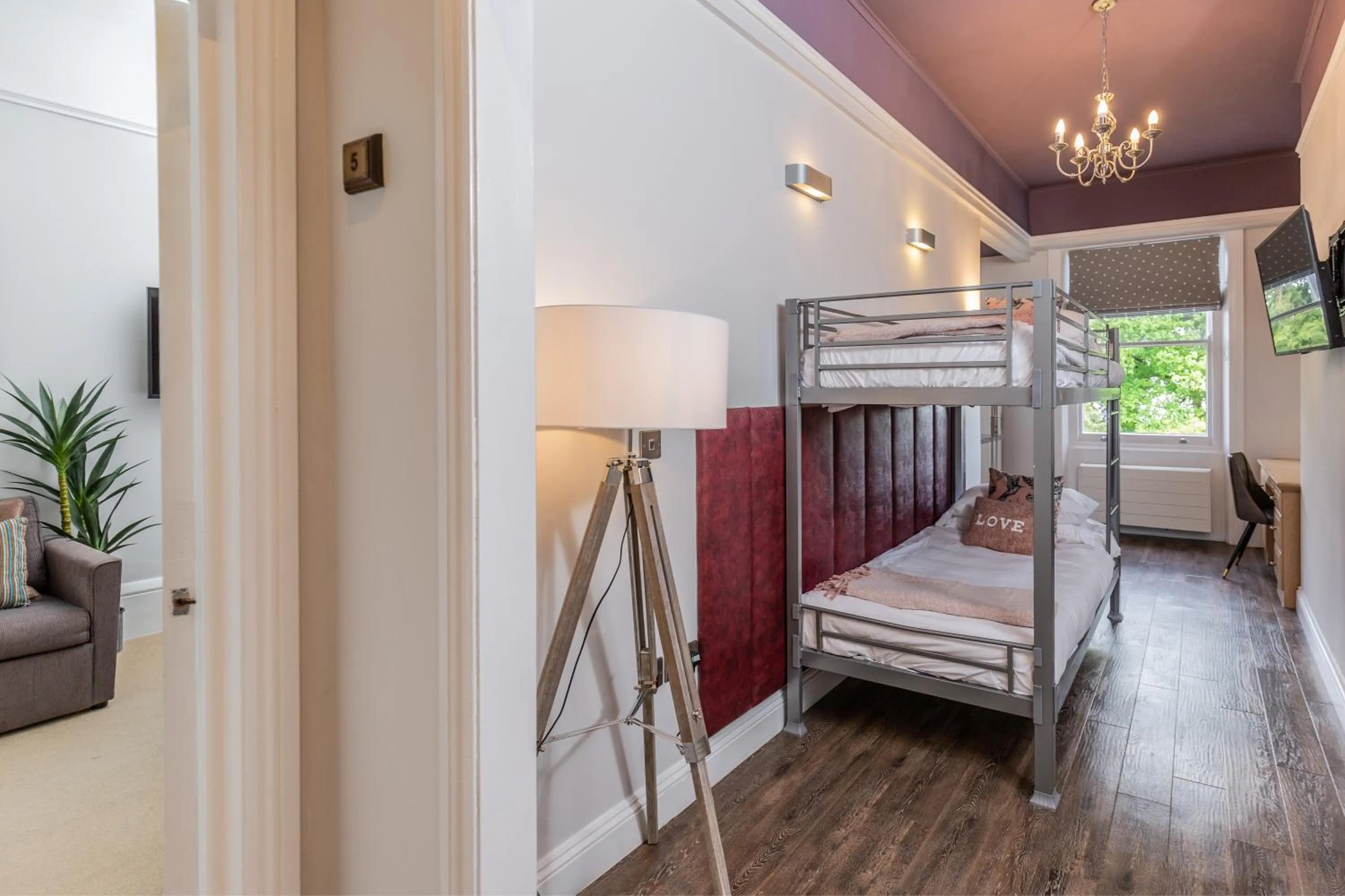 Decorative detail, Bed in Beaumont House