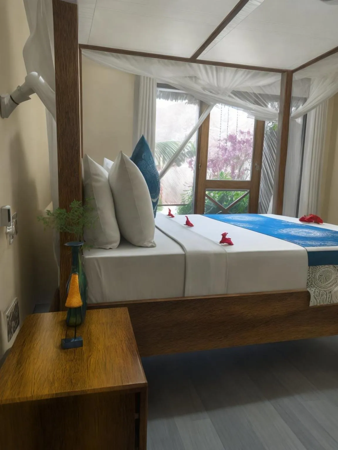Bed in Amber Lodge