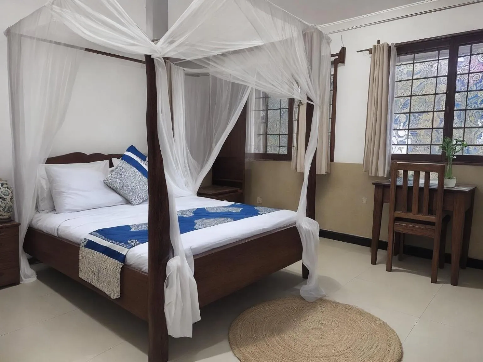 Photo of the whole room, Bed in Amber Lodge