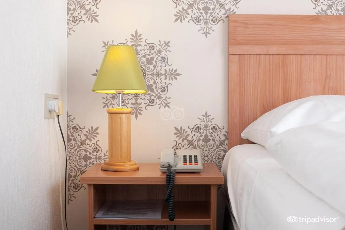 Decorative detail, Bed in Rho Hotel