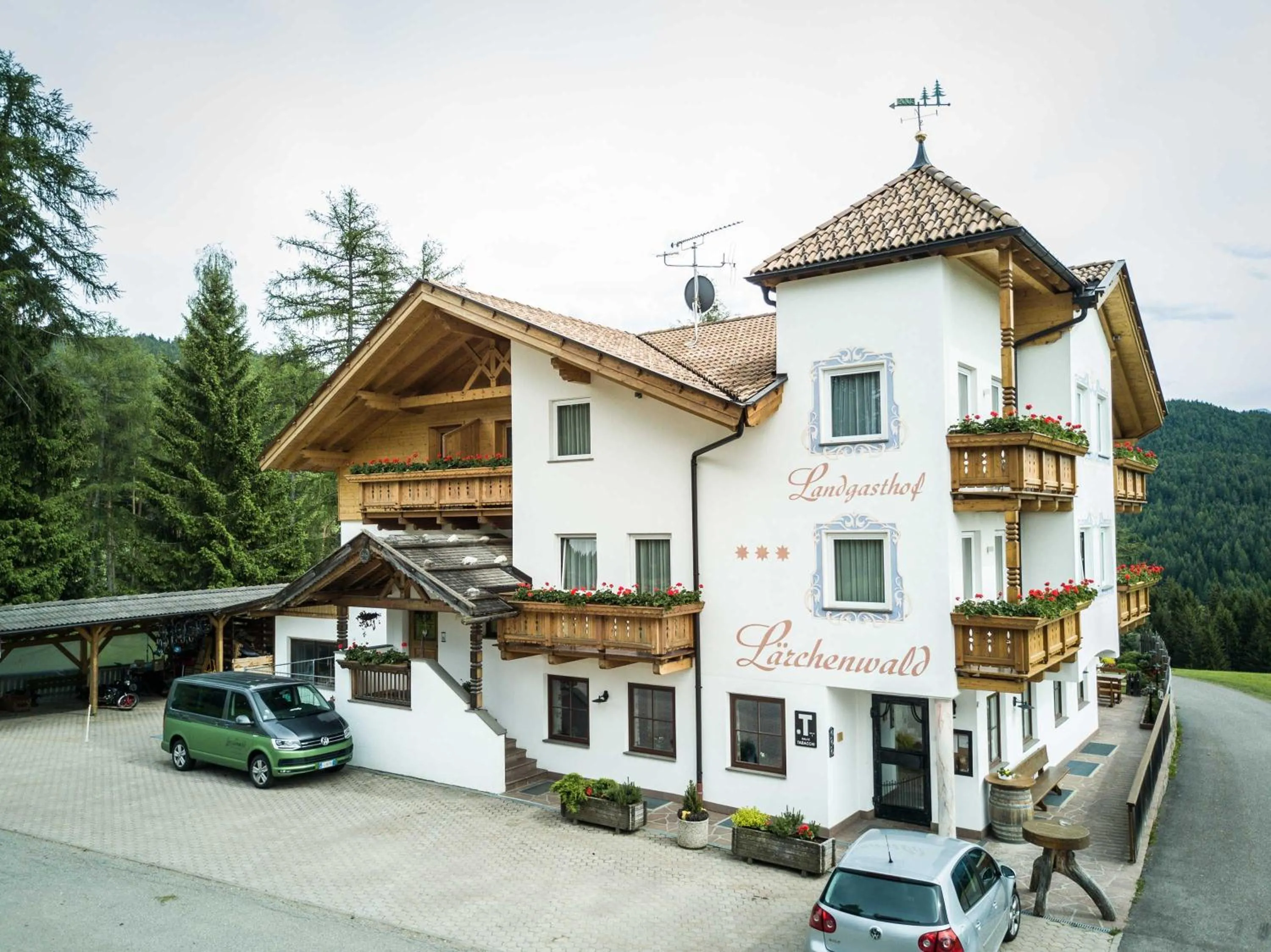 Bird's eye view in Hotel Landgasthof Lärchenwald