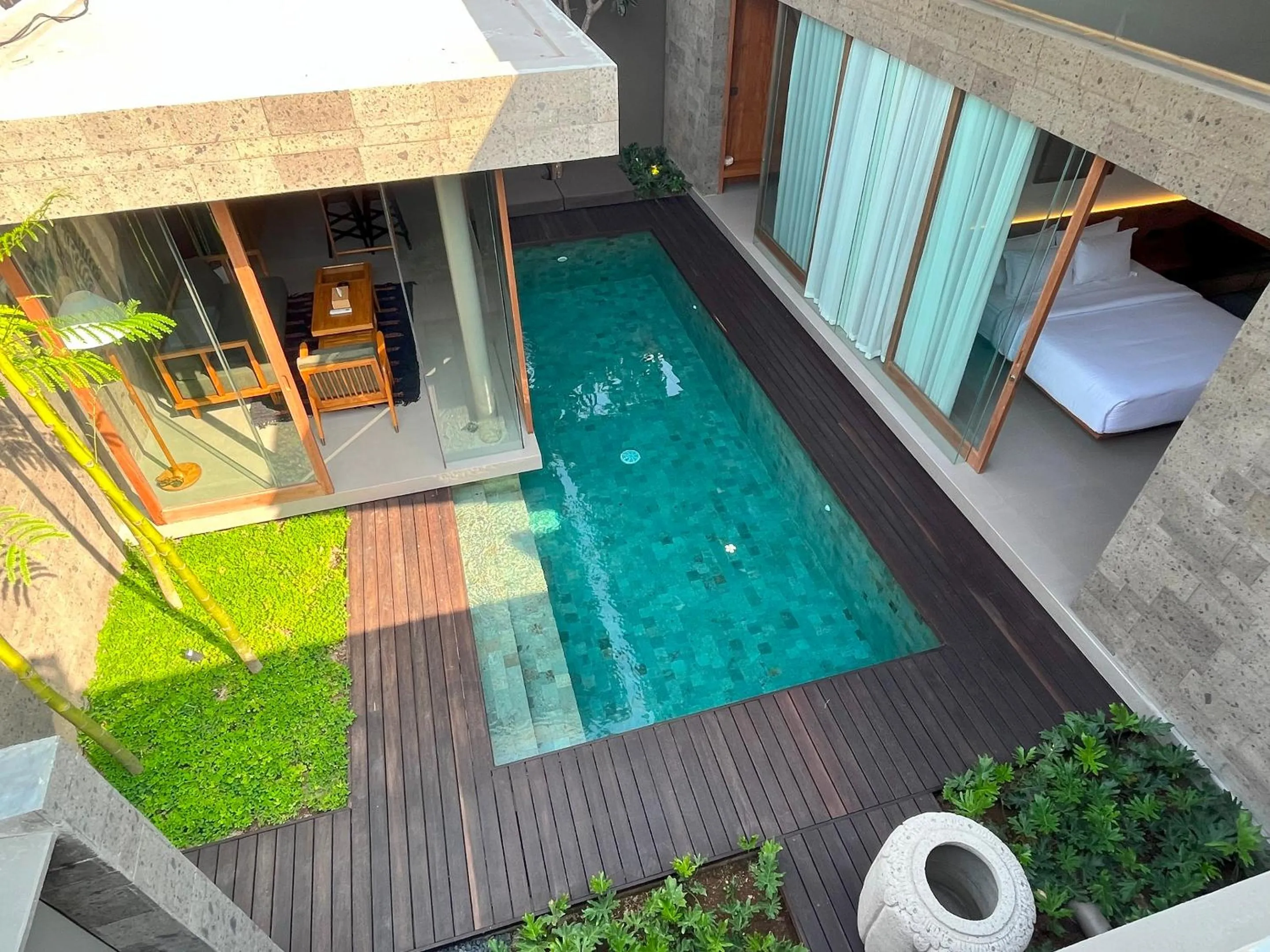 Pool view in Domisili Villas Canggu Bali by Fays Hospitality