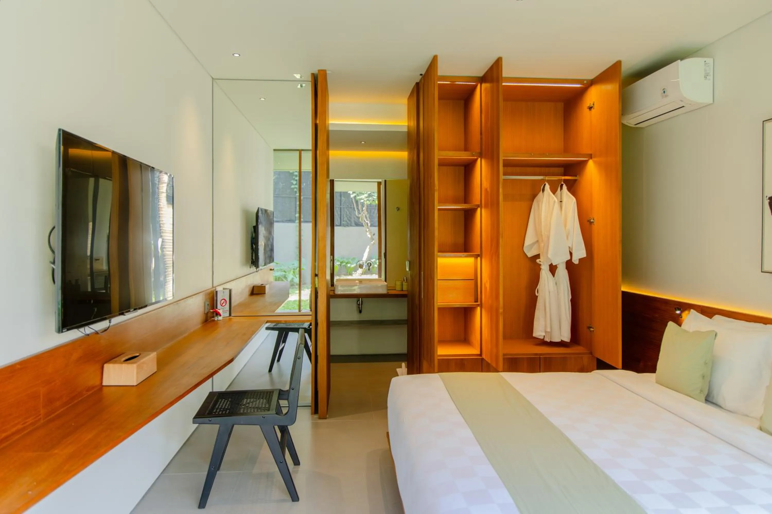 Bed in Domisili Villas Canggu Bali by Fays Hospitality