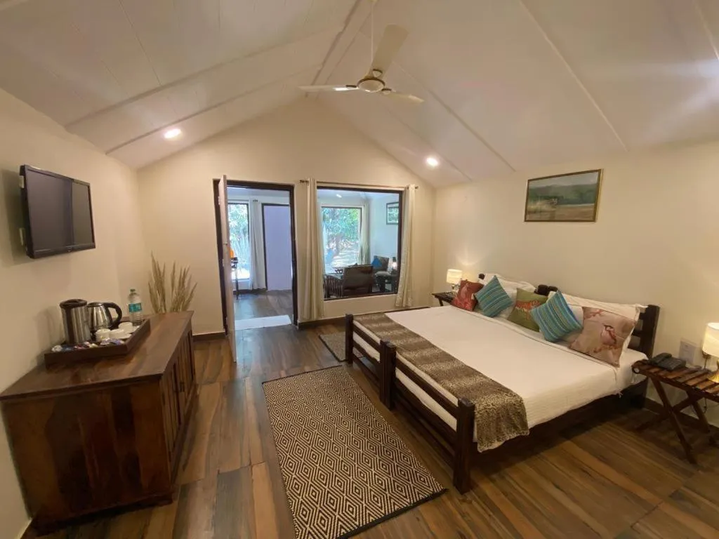 Bed in The Aranya Nature Resort