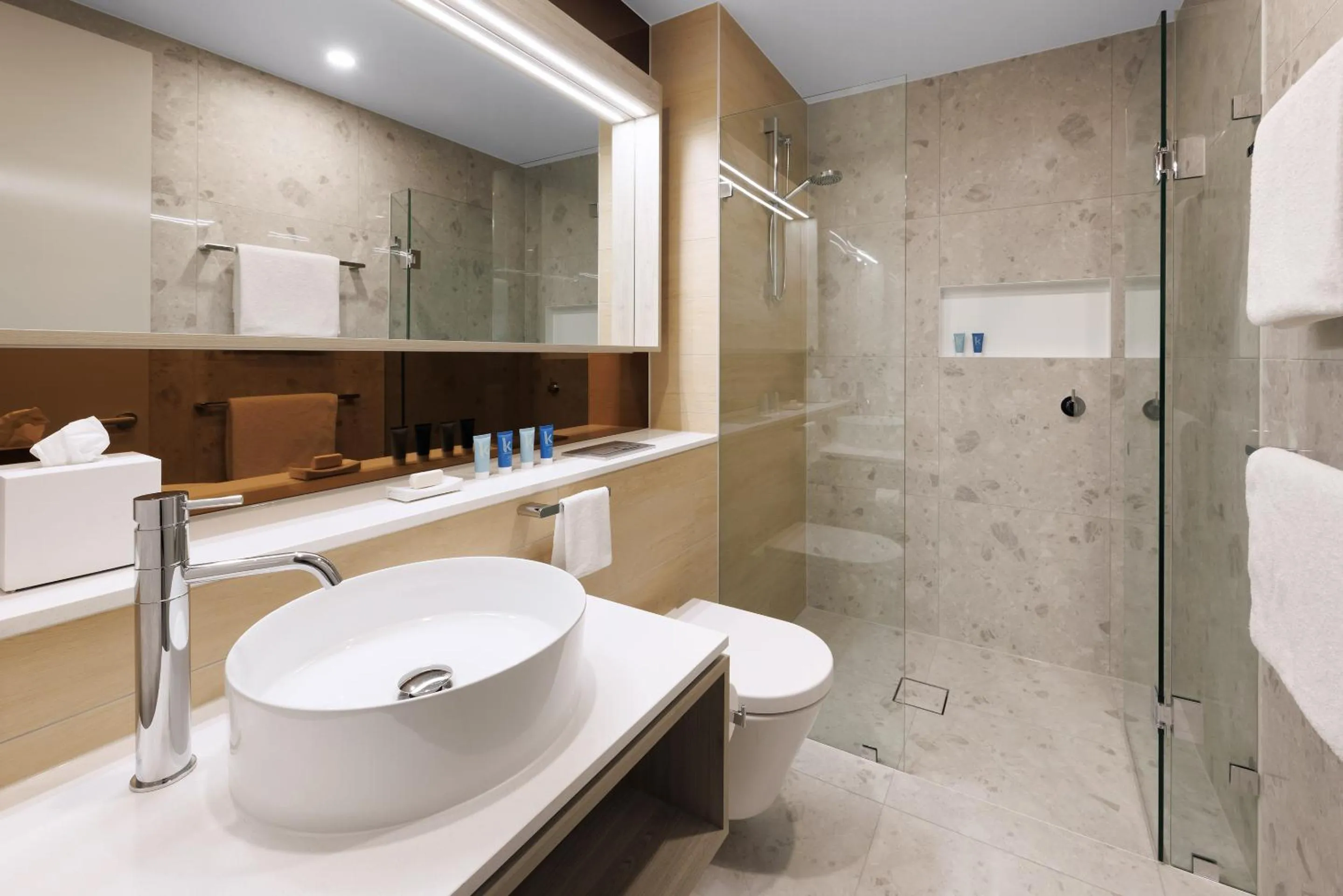 Bathroom in Meriton Suites Melbourne