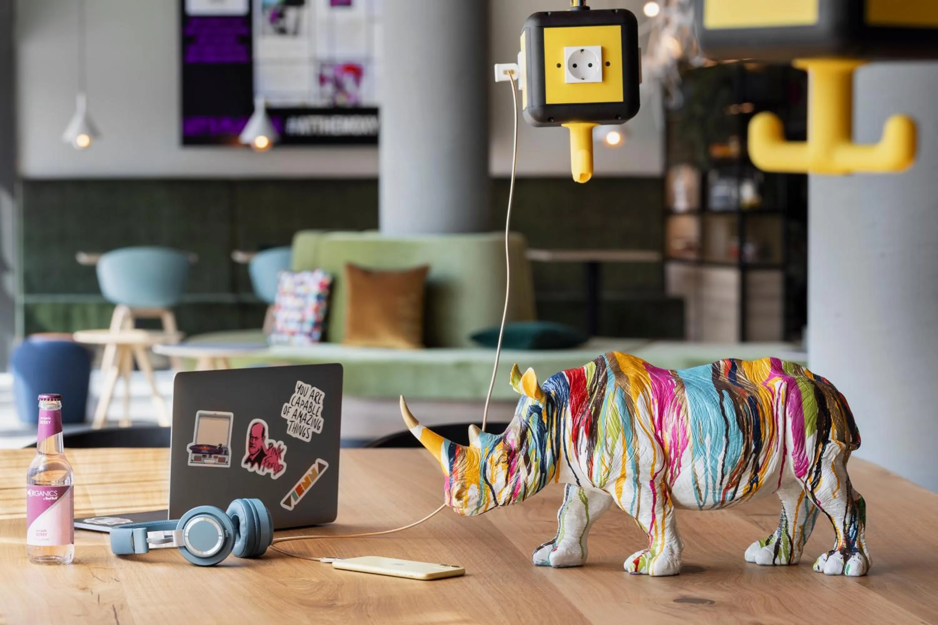 Lobby or reception in Moxy Vienna City East