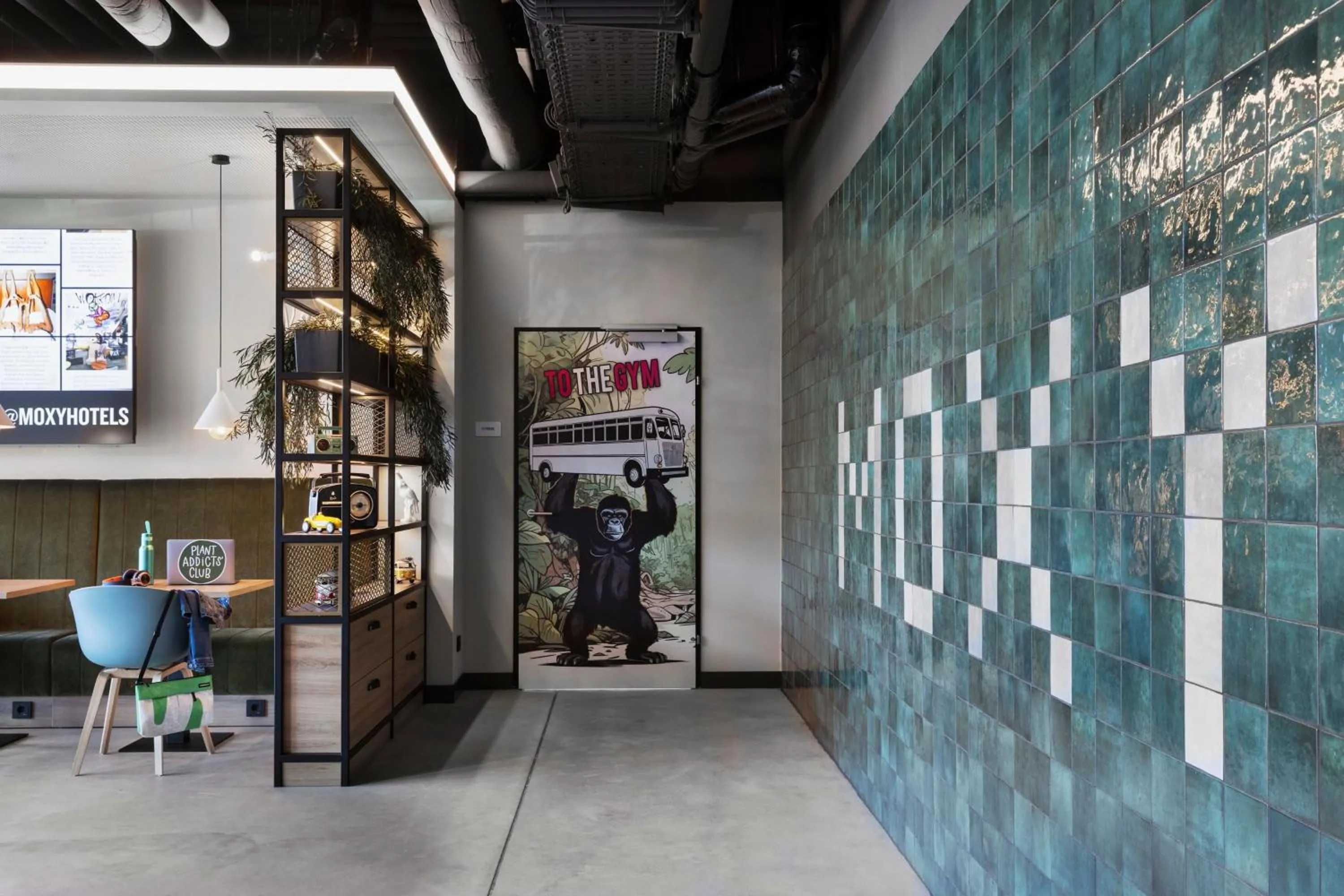 Lobby or reception in Moxy Vienna City East