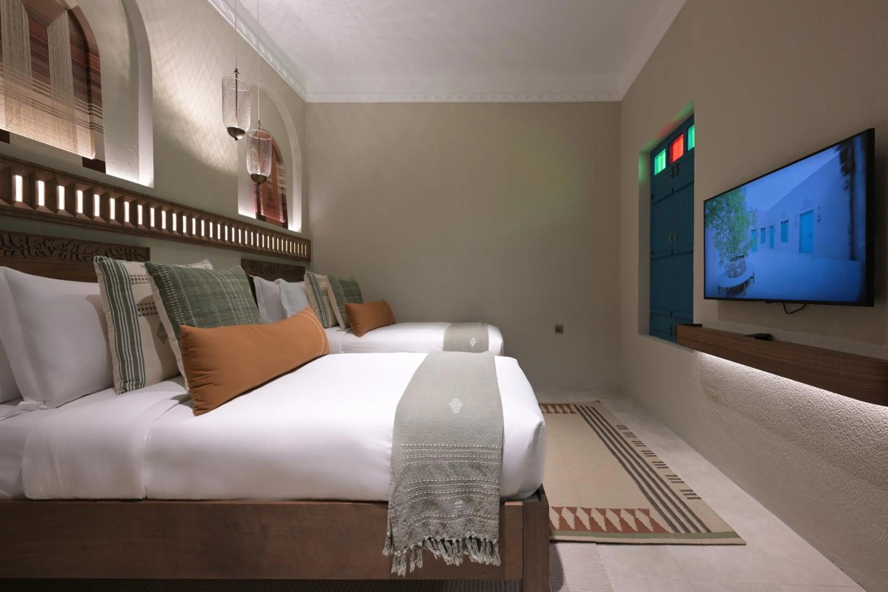 Bedroom, Bed in Nozol Al Rayaheen By Sharjah Collection