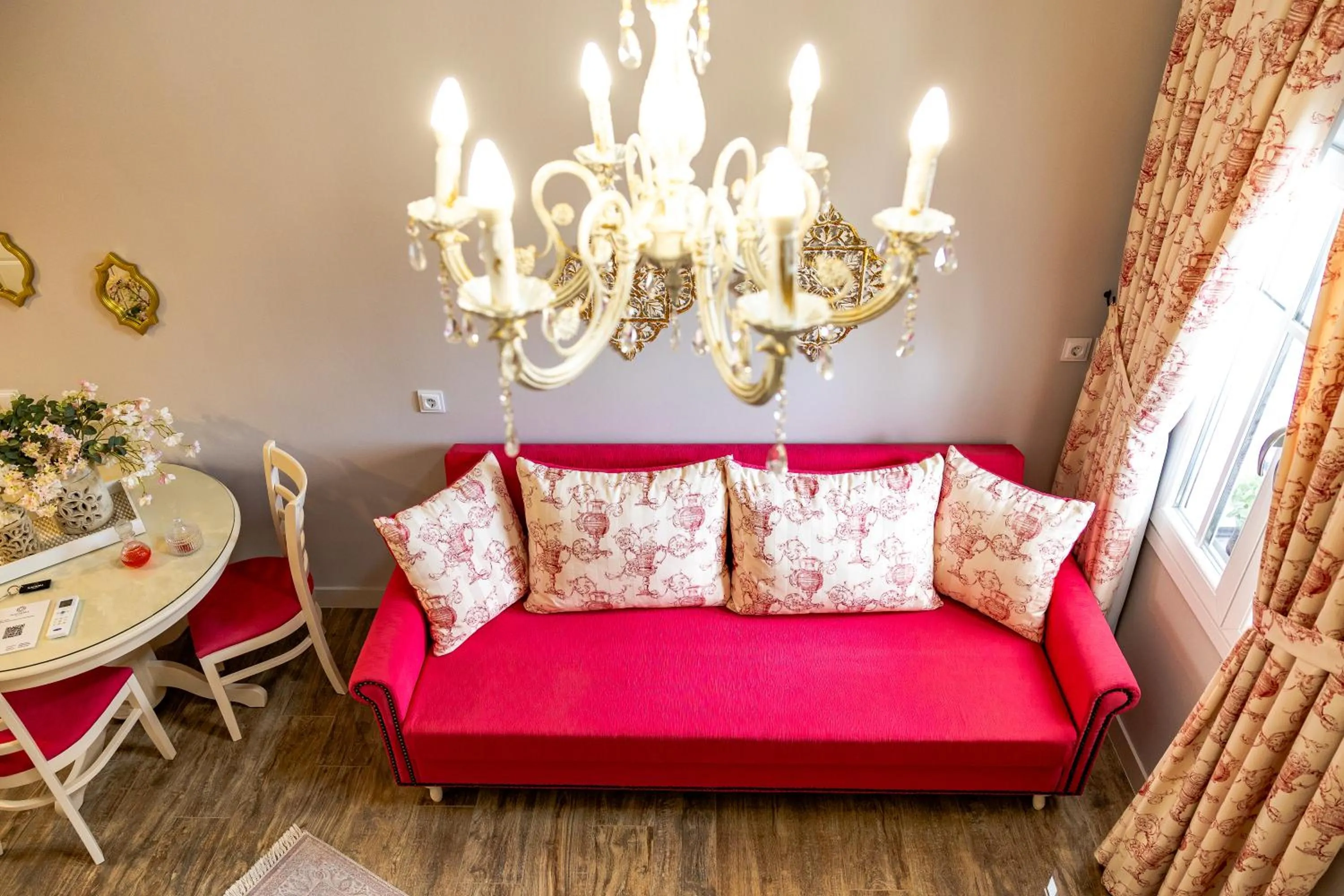 Living room in Nafsika Suites