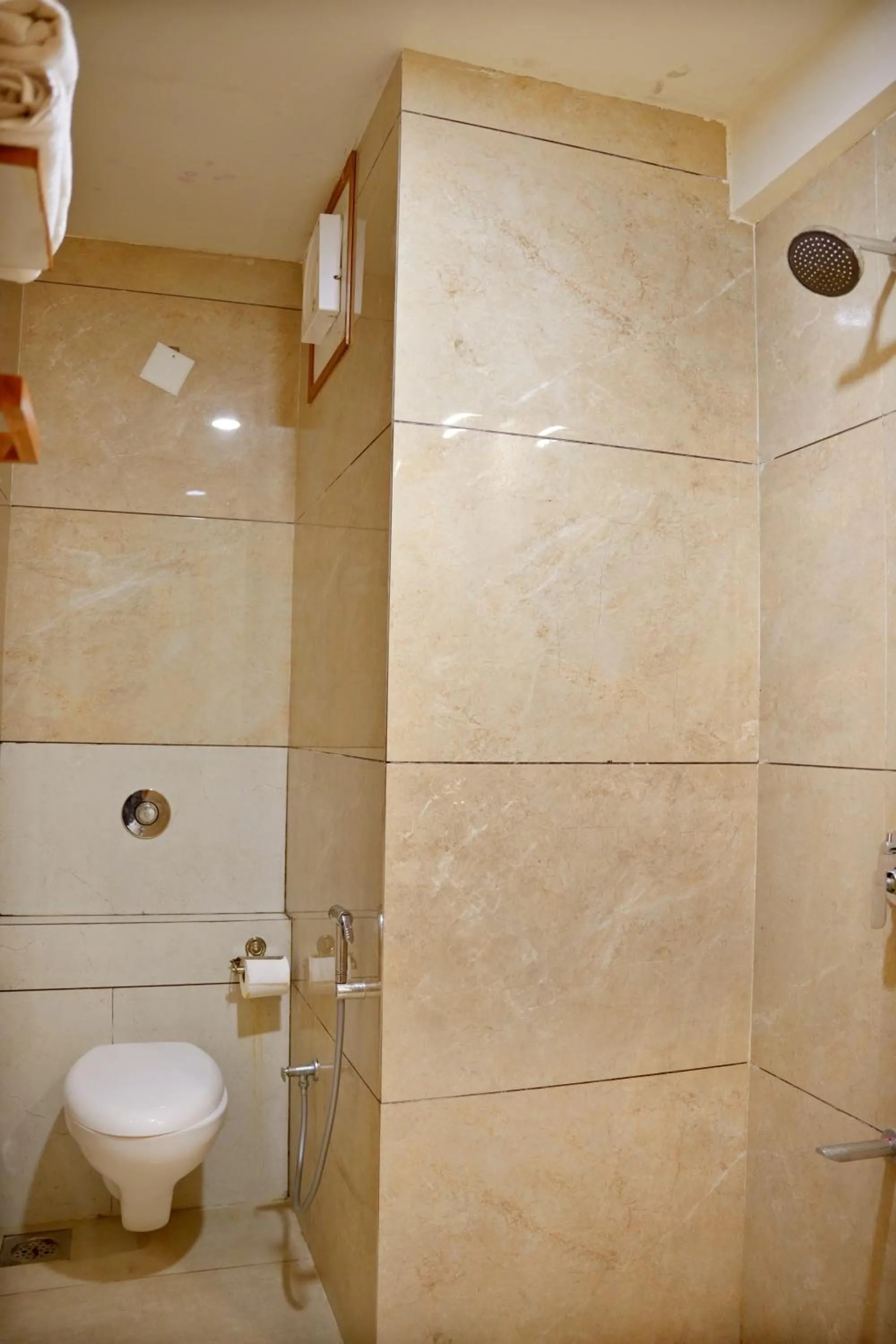 Bathroom in The Sky Comfort Beach Hotel, Dwarka