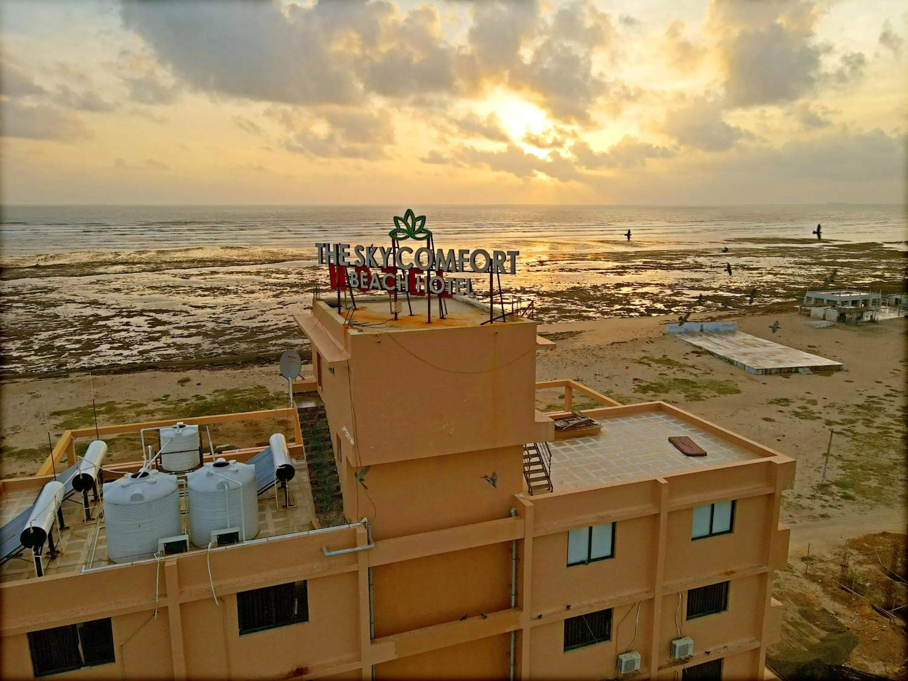 Property building in The Sky Comfort Beach Hotel, Dwarka
