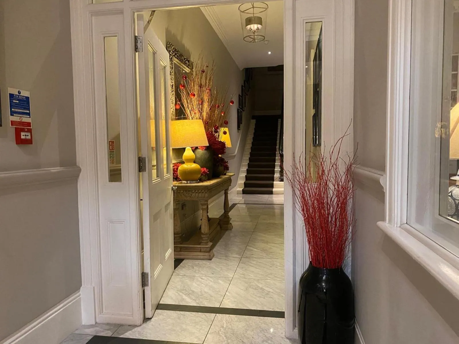 Off site in 54 Queen's Gate Hotel