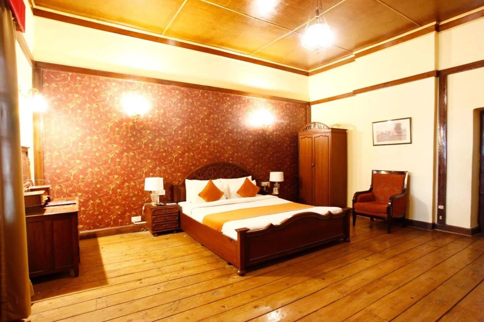 Bed in The Palace Belvedere Nainital By Royal Collection Hotels
