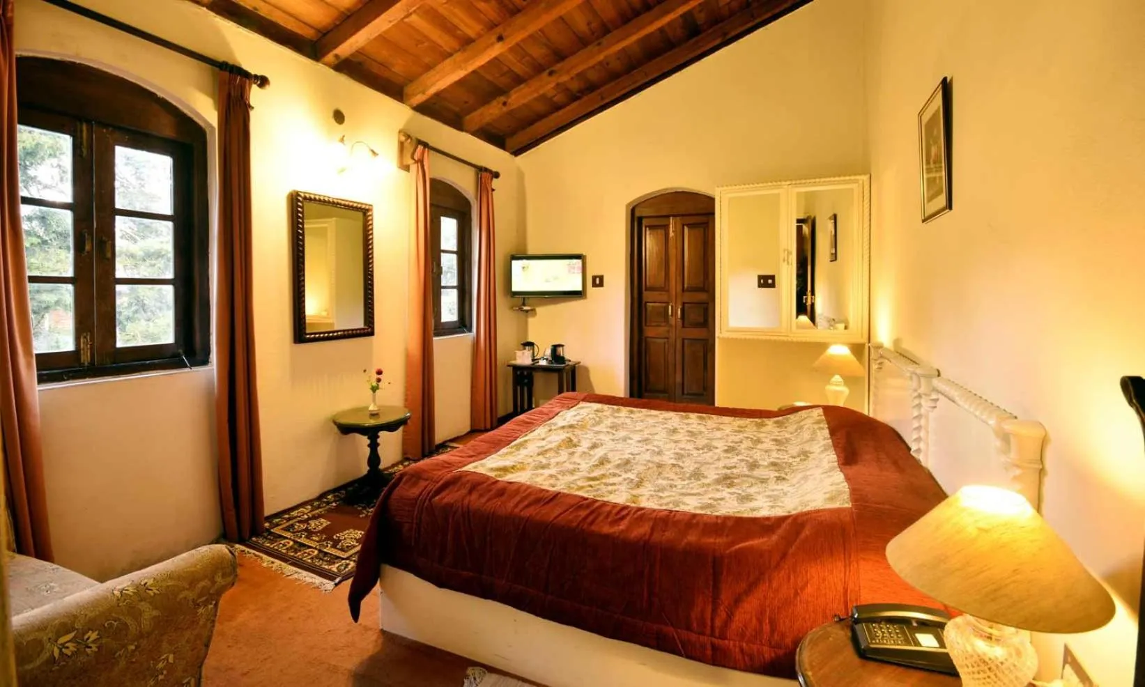 Bed in The Palace Belvedere Nainital By Royal Collection Hotels