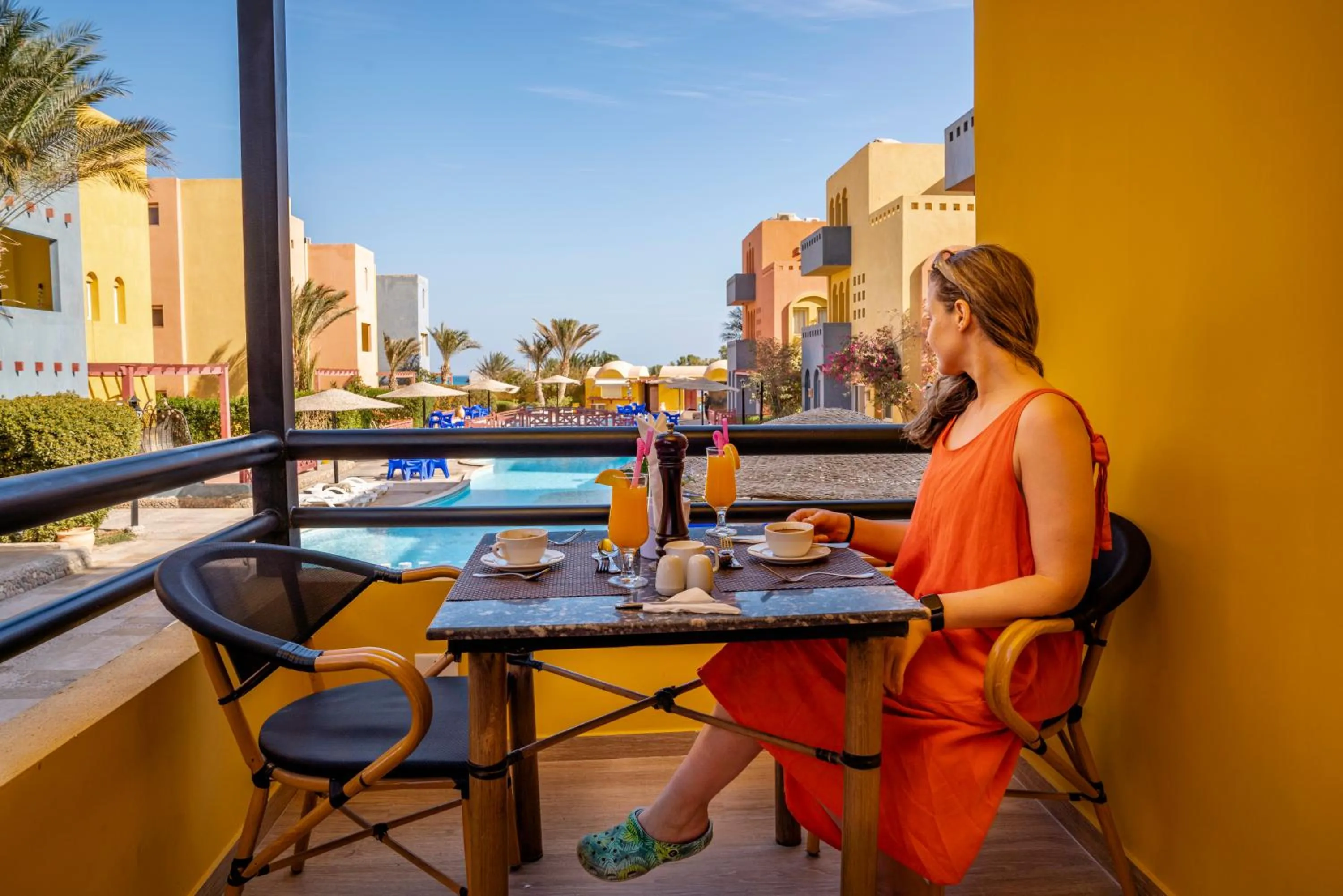 Patio in Al Dora Residence Suites Hurghada