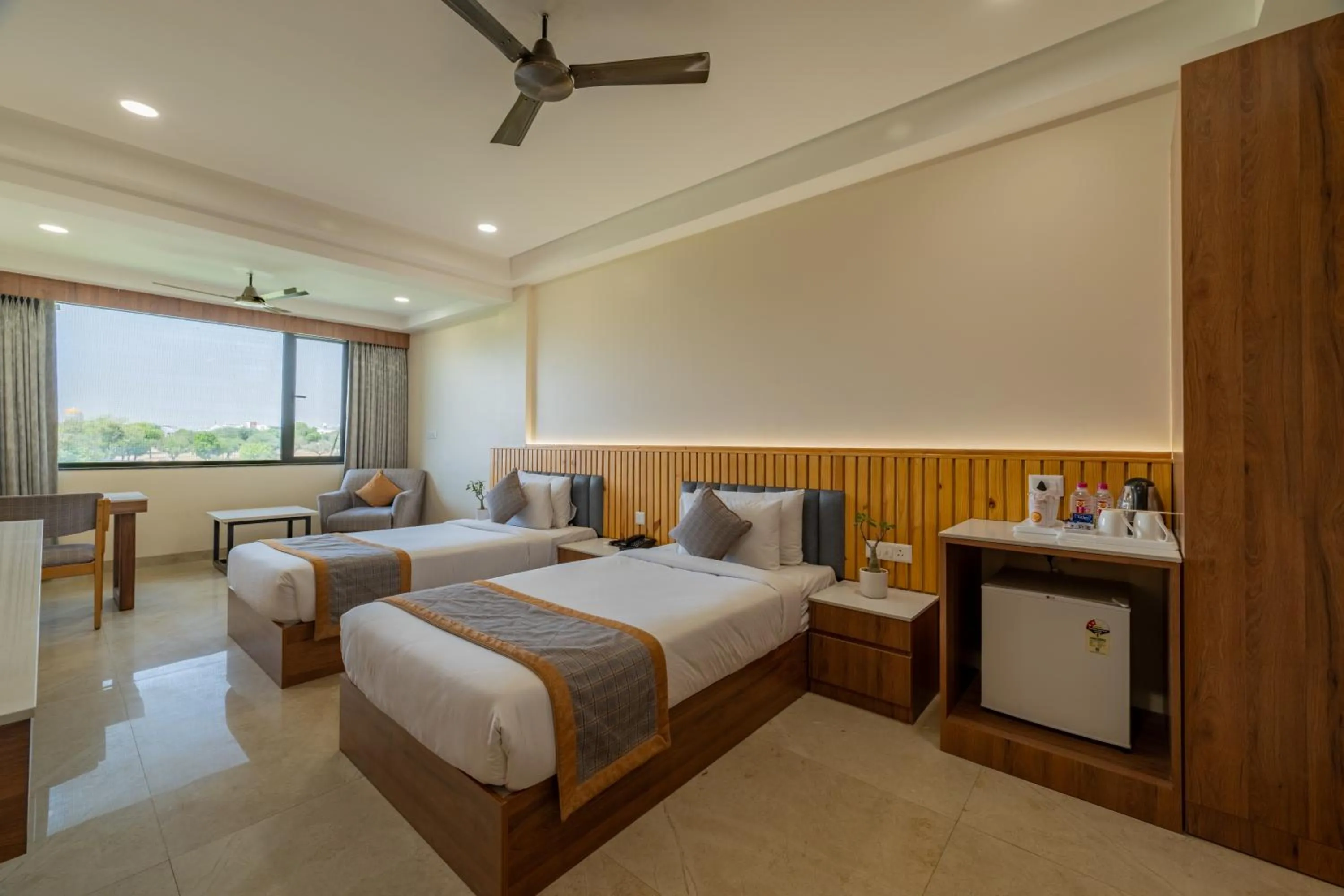 Bed in Hotel Highway King Bagru