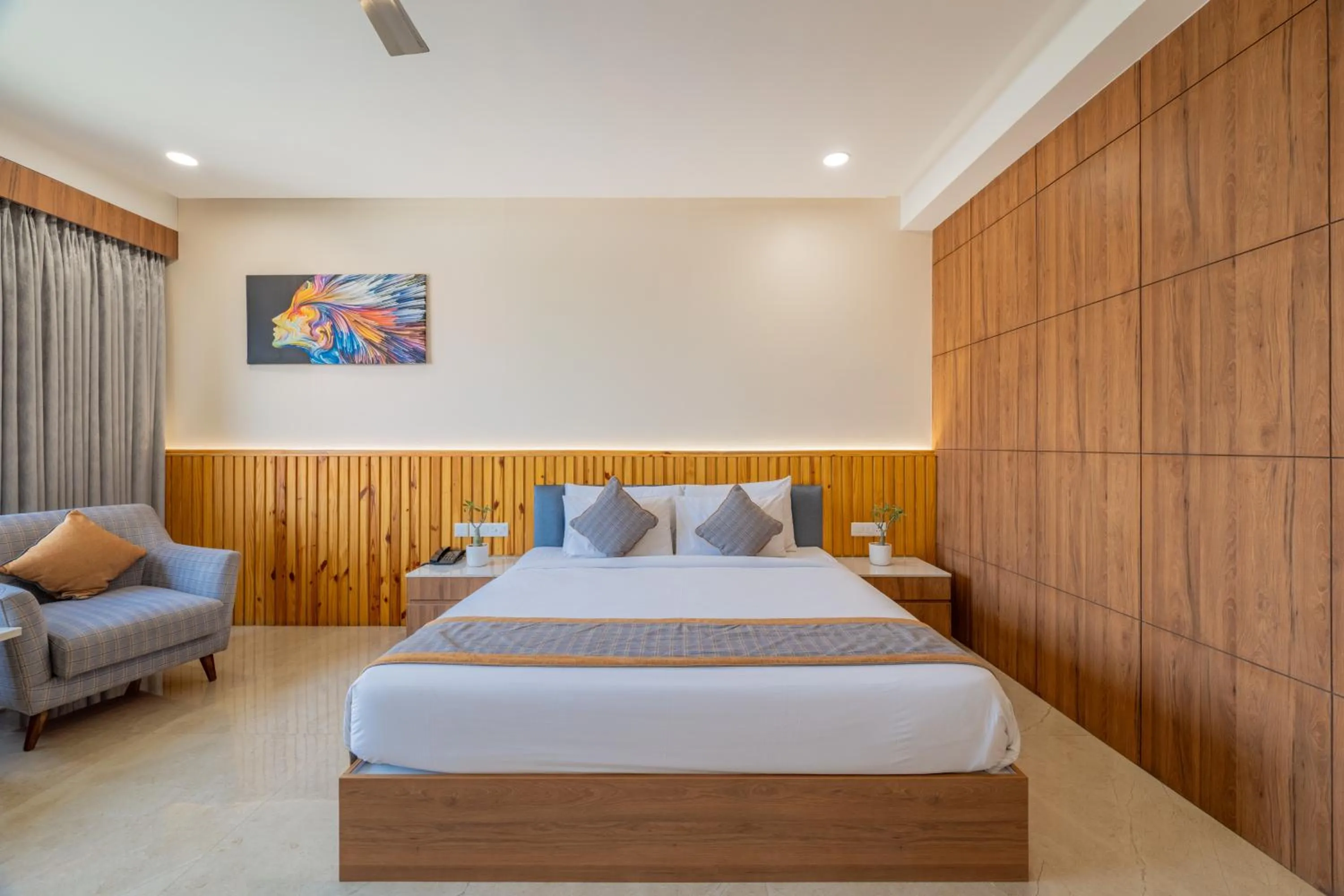 Bed in Hotel Highway King Bagru