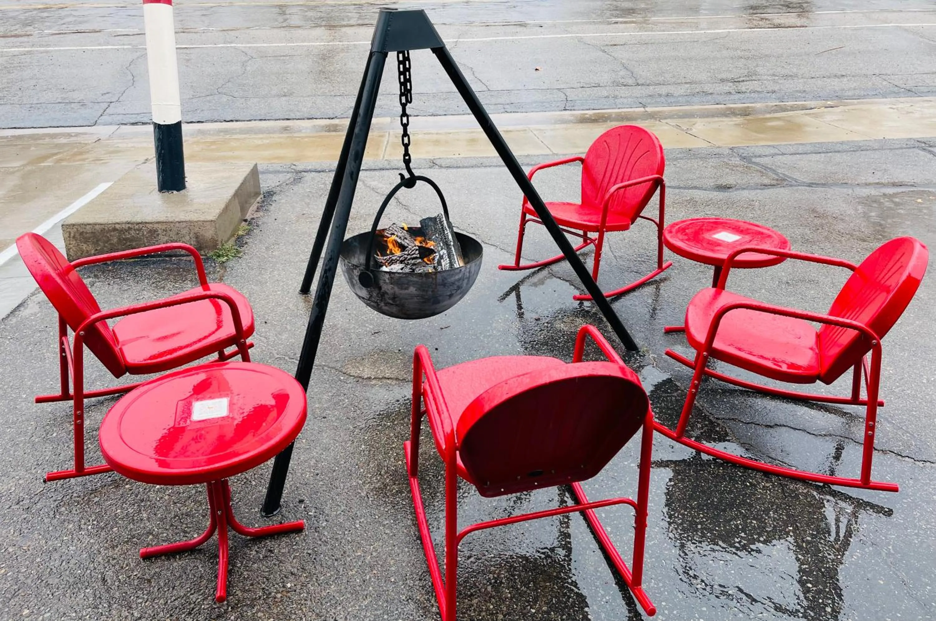 Patio in Apache Motel