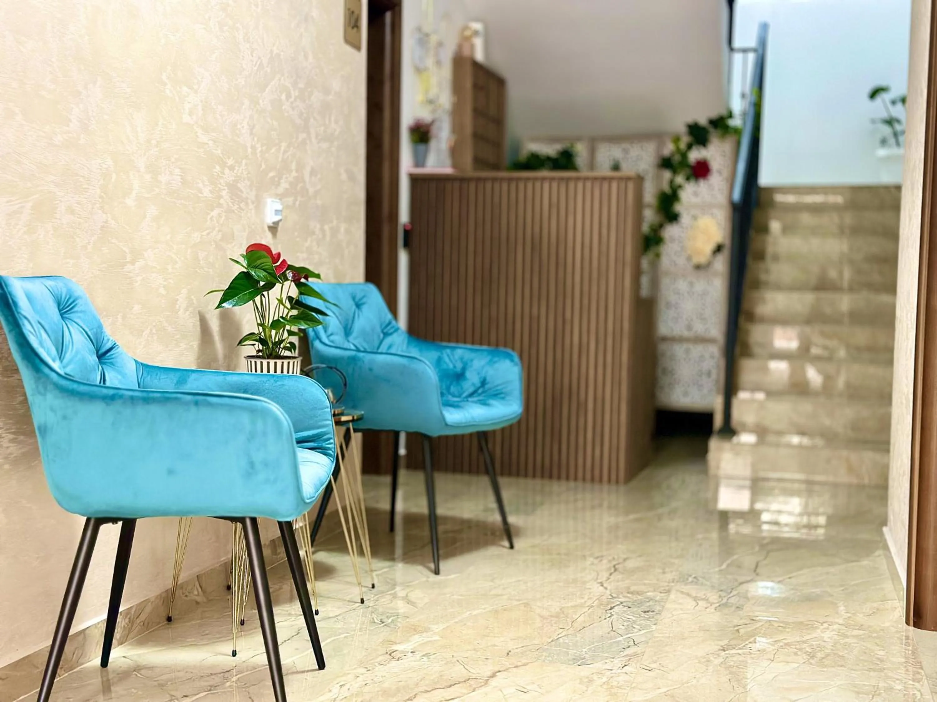 Lobby or reception in Akhdar Apartments