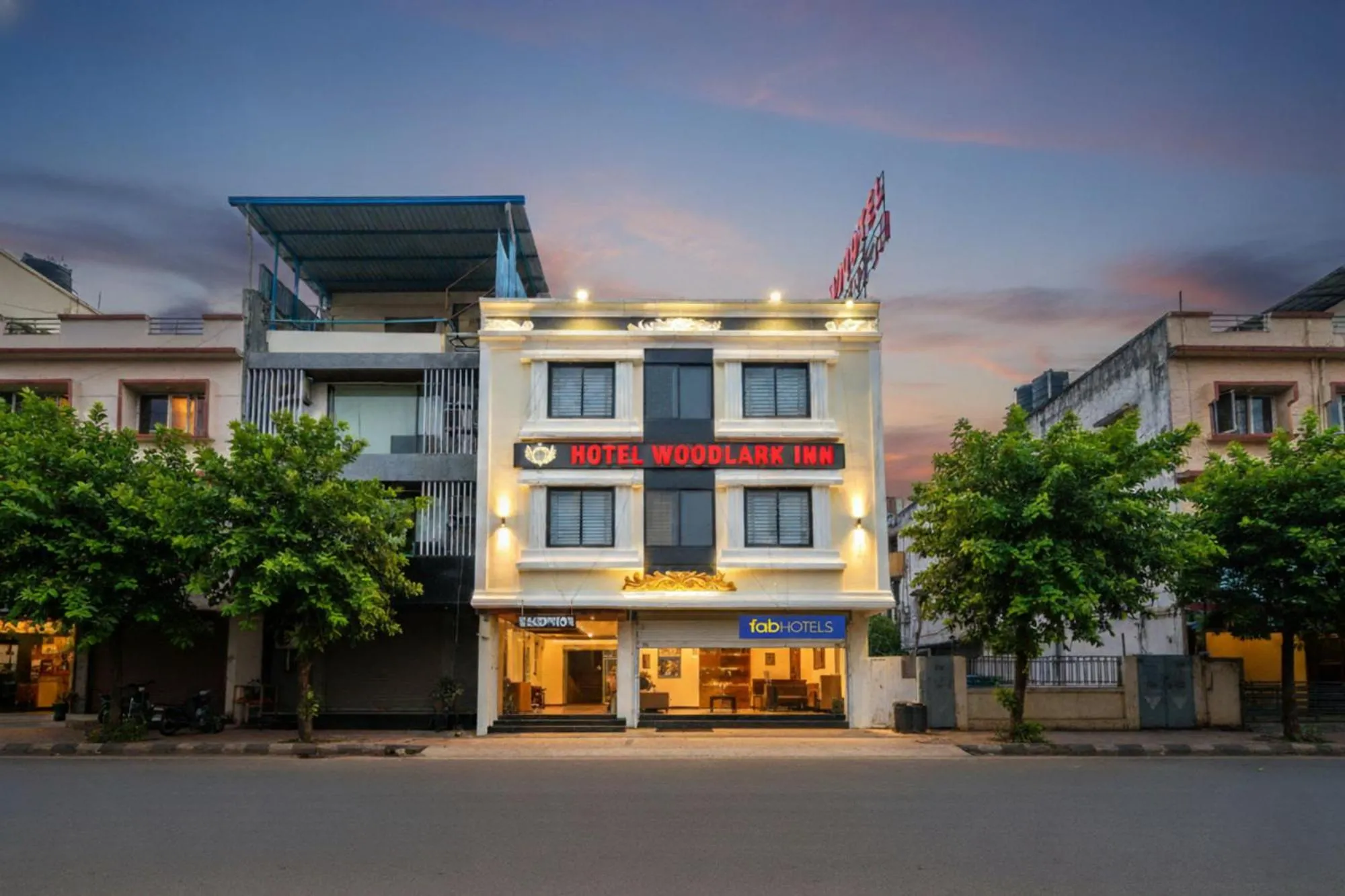 Property building in FabHotel Woodlark Inn