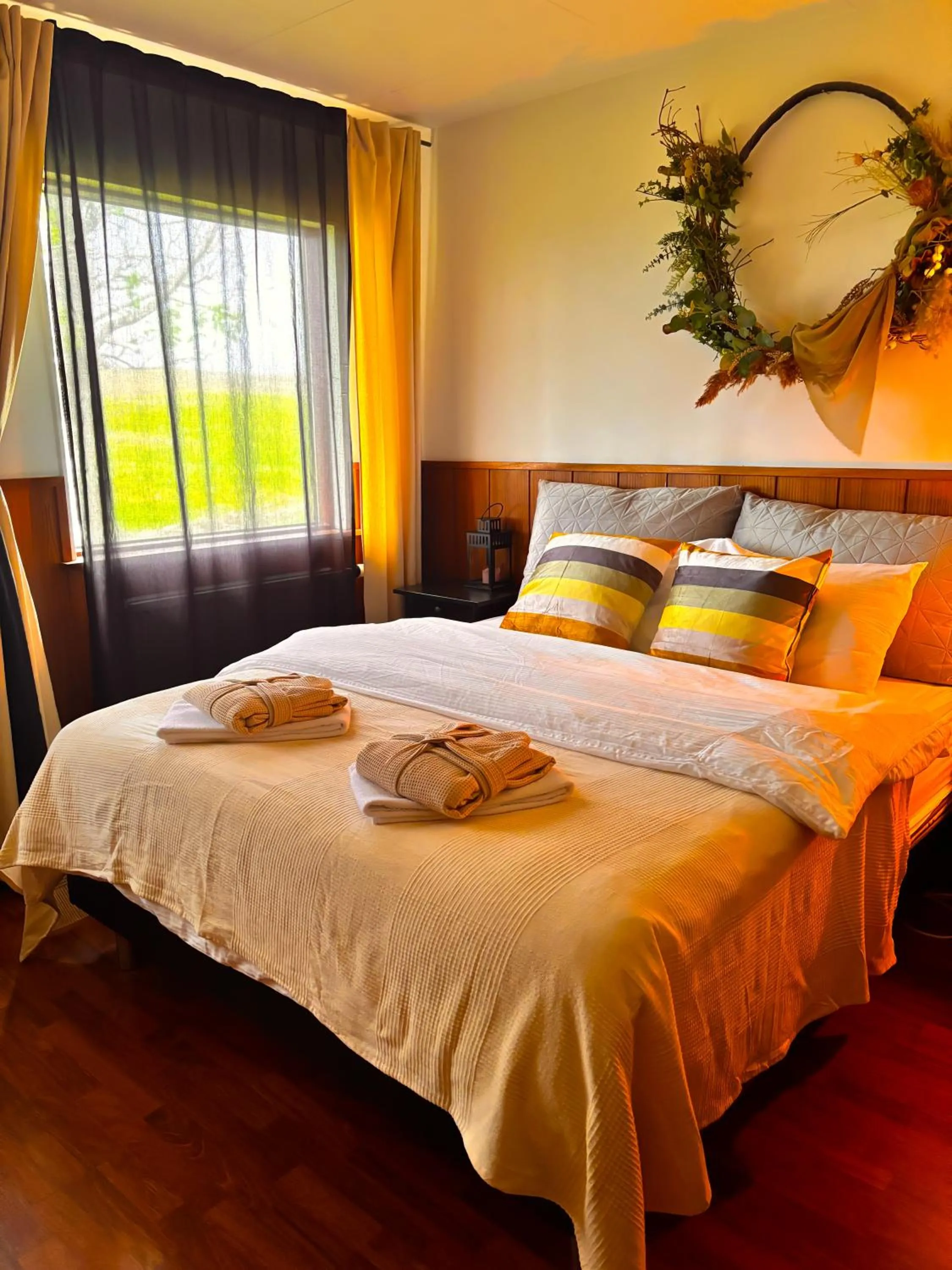 Bed in Hotel Brú countryside