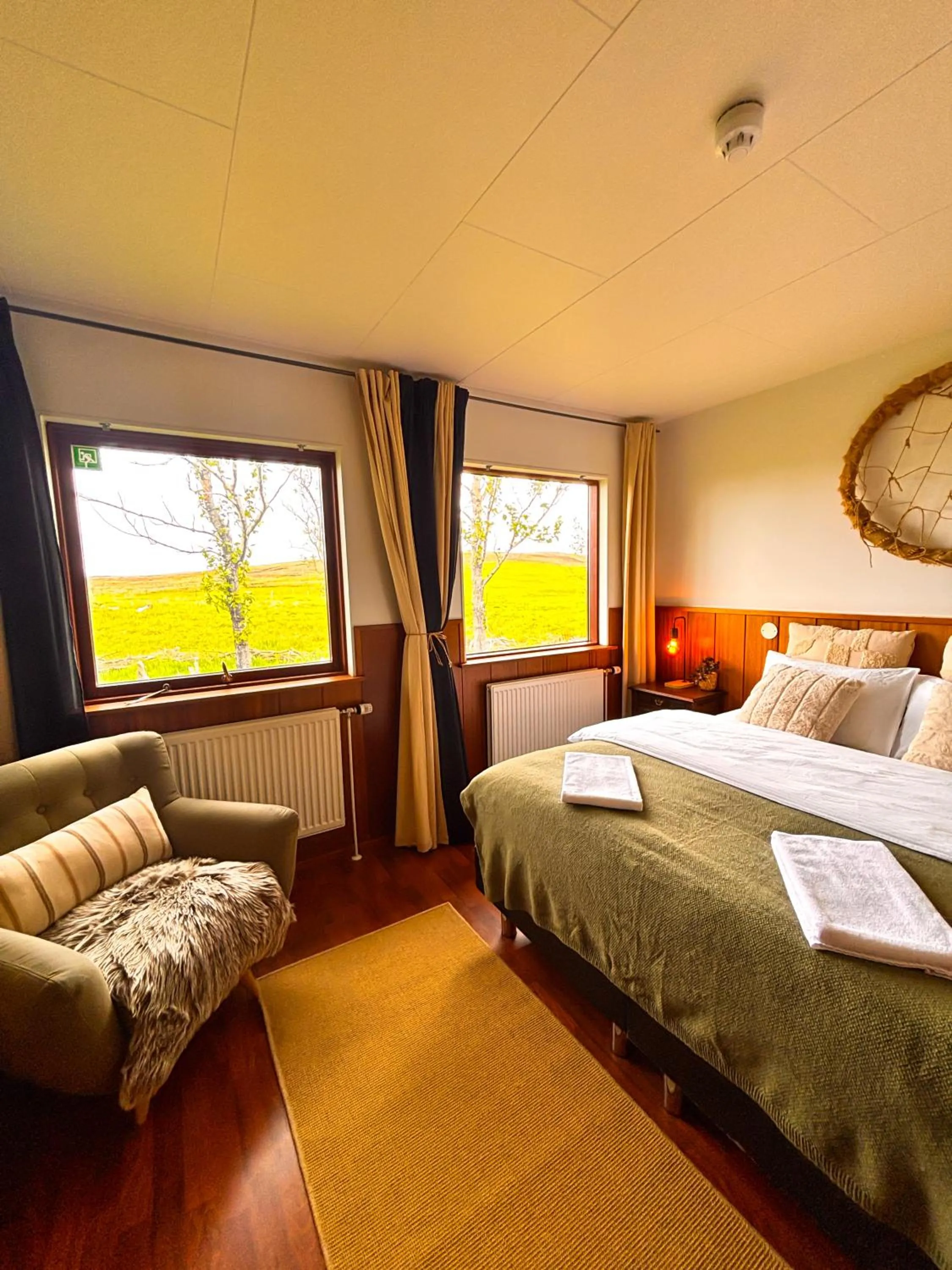 Bed in Hotel Brú countryside