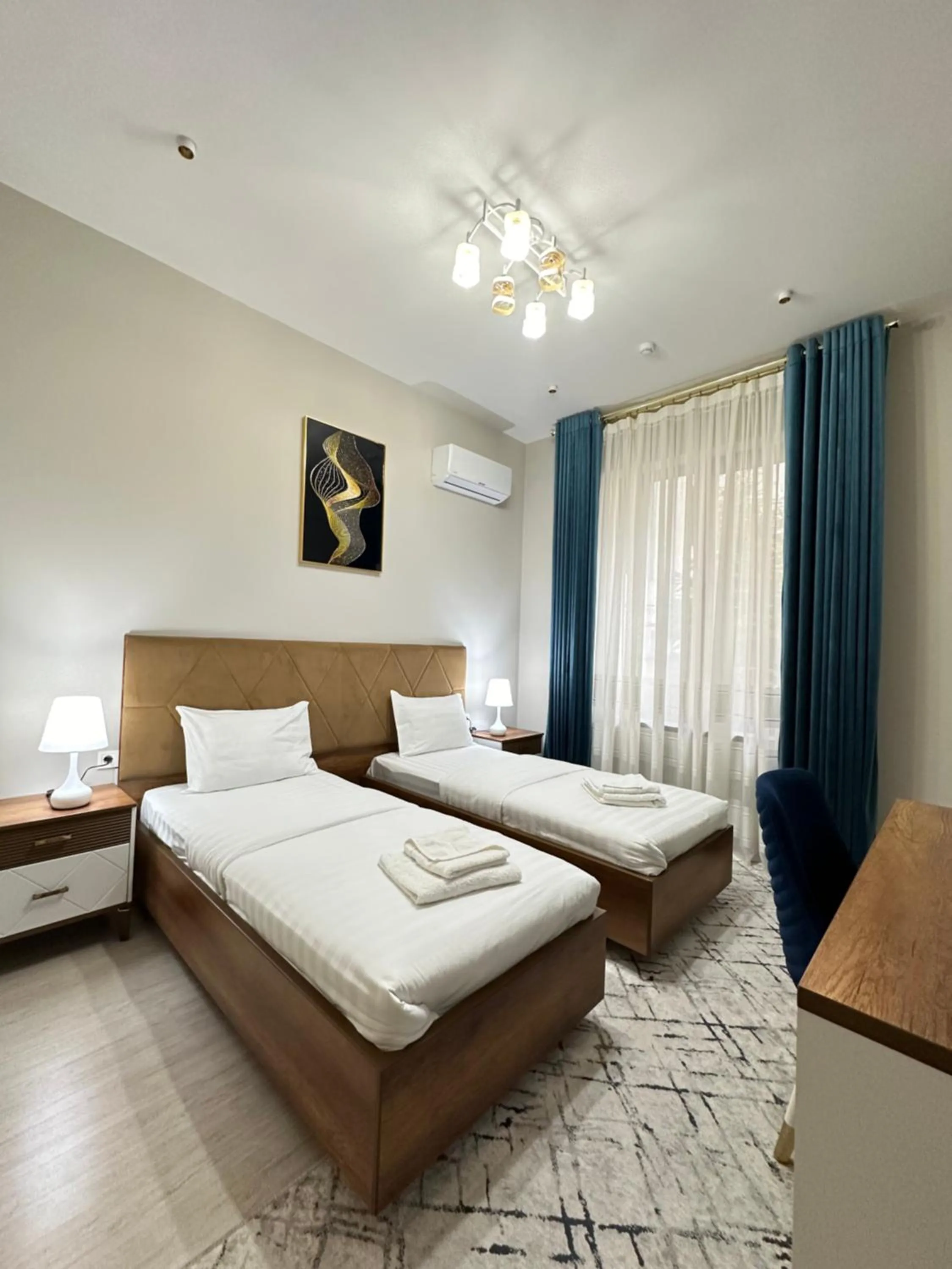 Bed in Nur Makon Hotel