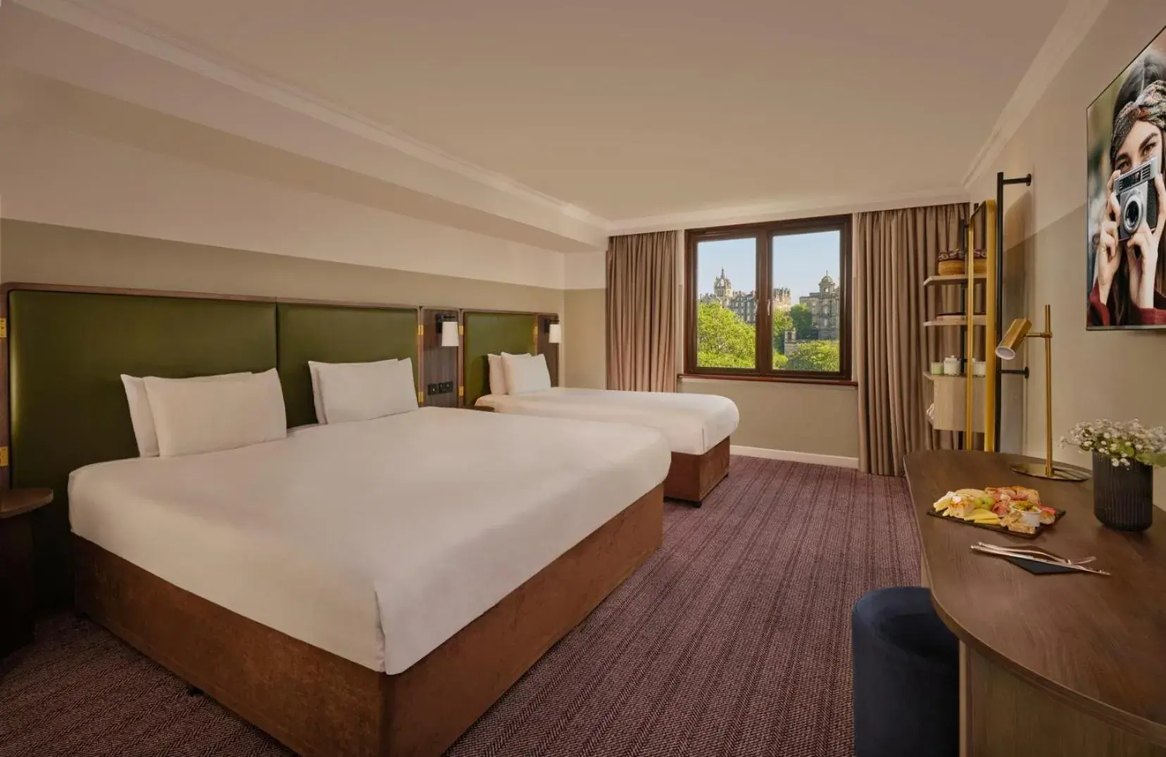Classic Room 1 Queen Size Bed & 1 Single Bed in Mount Royal Hotel Edinburgh by The Unlimited Collection Classic Room 1 Queen Size Bed & 1 Single Bed in Mount Royal Hotel Edinburgh by The Unlimited Collection