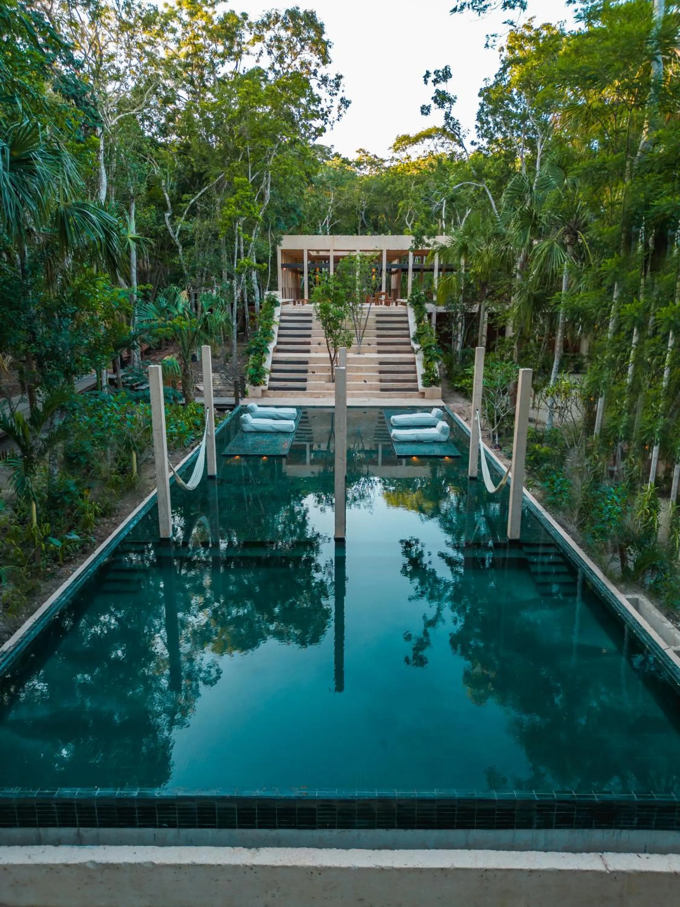Swimming pool in Boca de Agua Bacalar