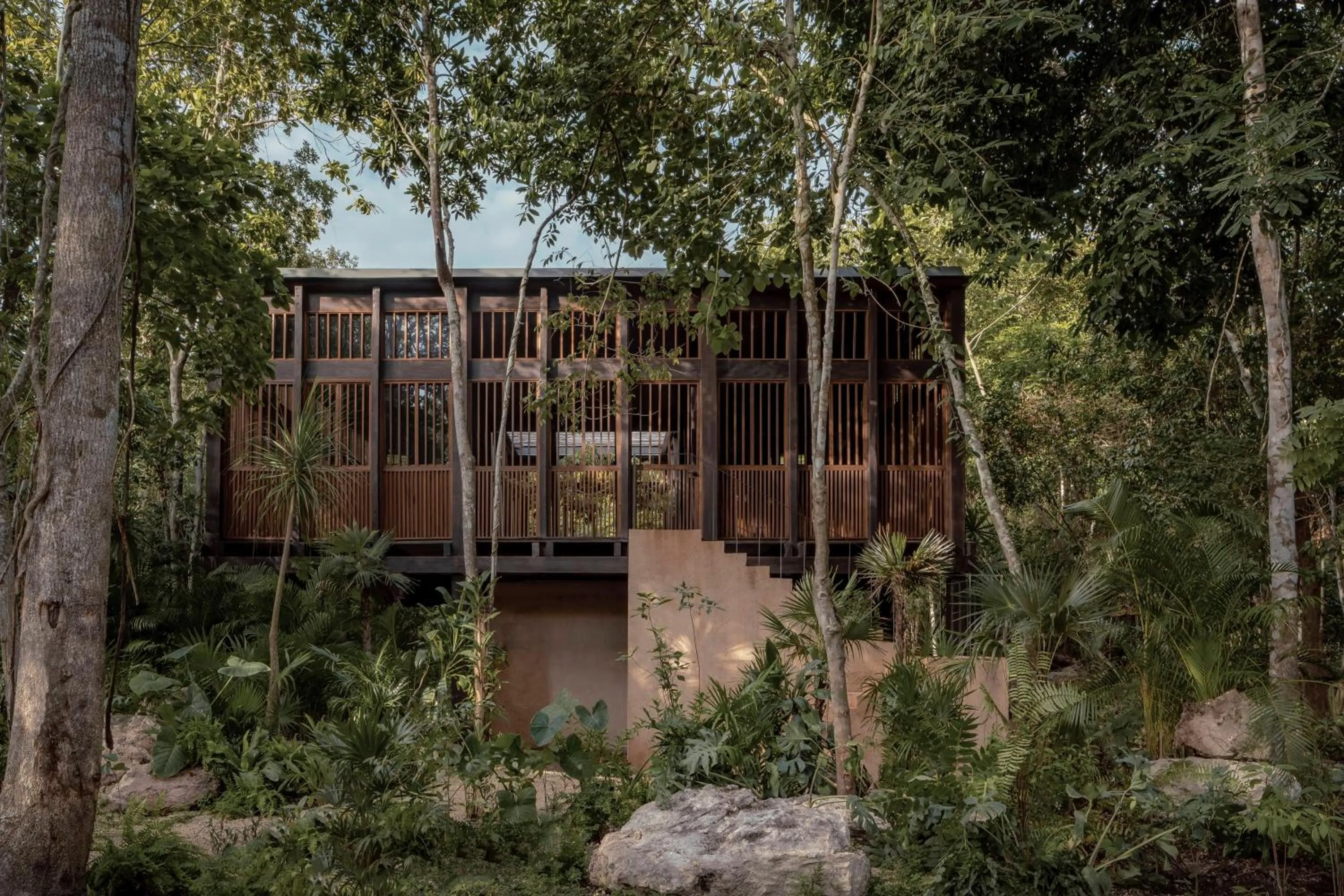 Garden view in Boca de Agua Bacalar