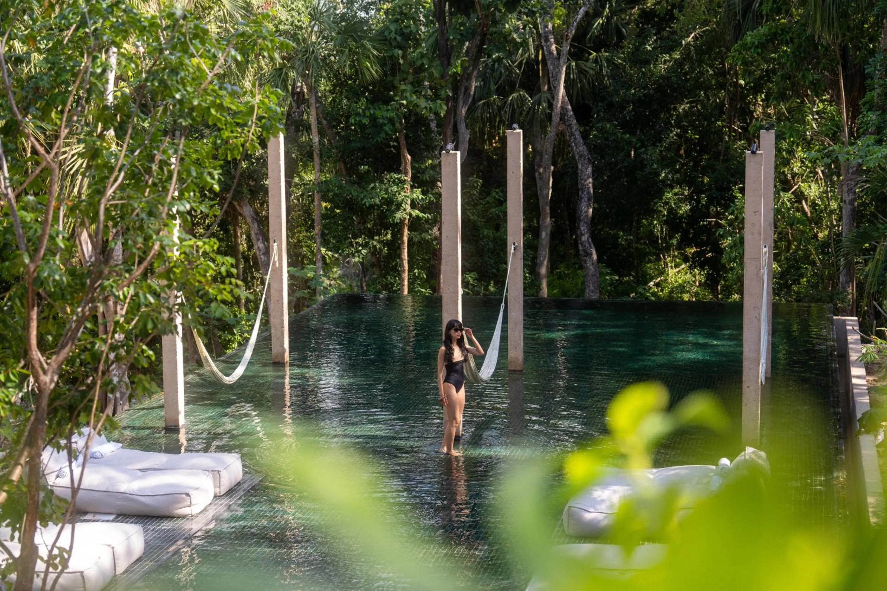 Swimming pool in Boca de Agua Bacalar