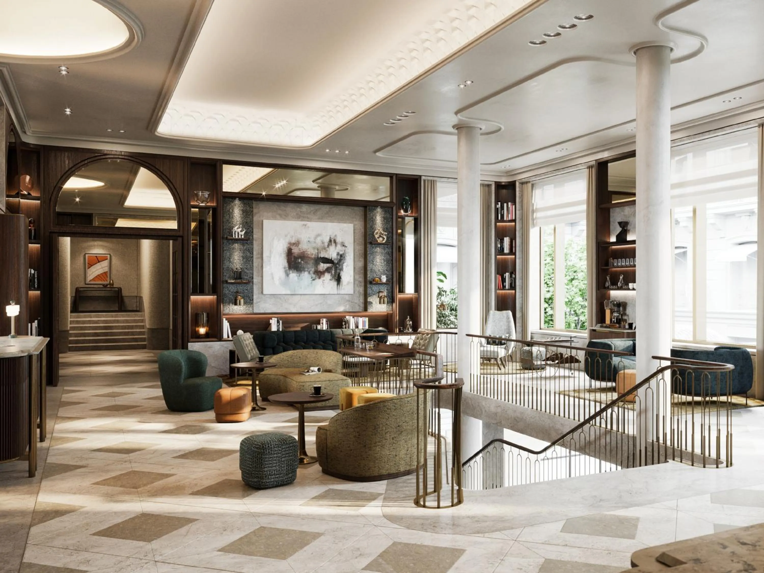 Lobby or reception in Rosewood Munich