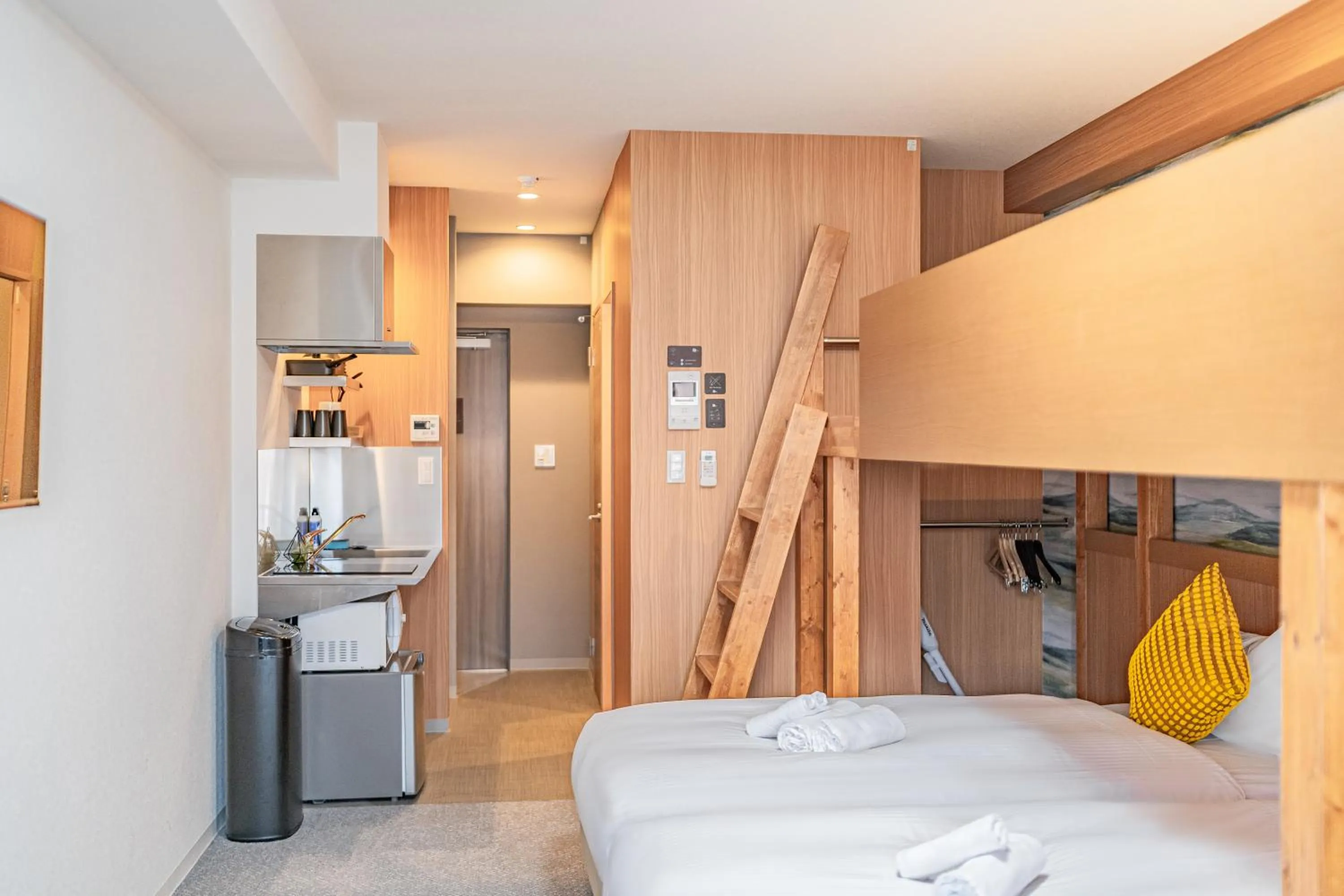 Living room, Bed in Apartment Hotel 11 Namba Minami Shinimamiya