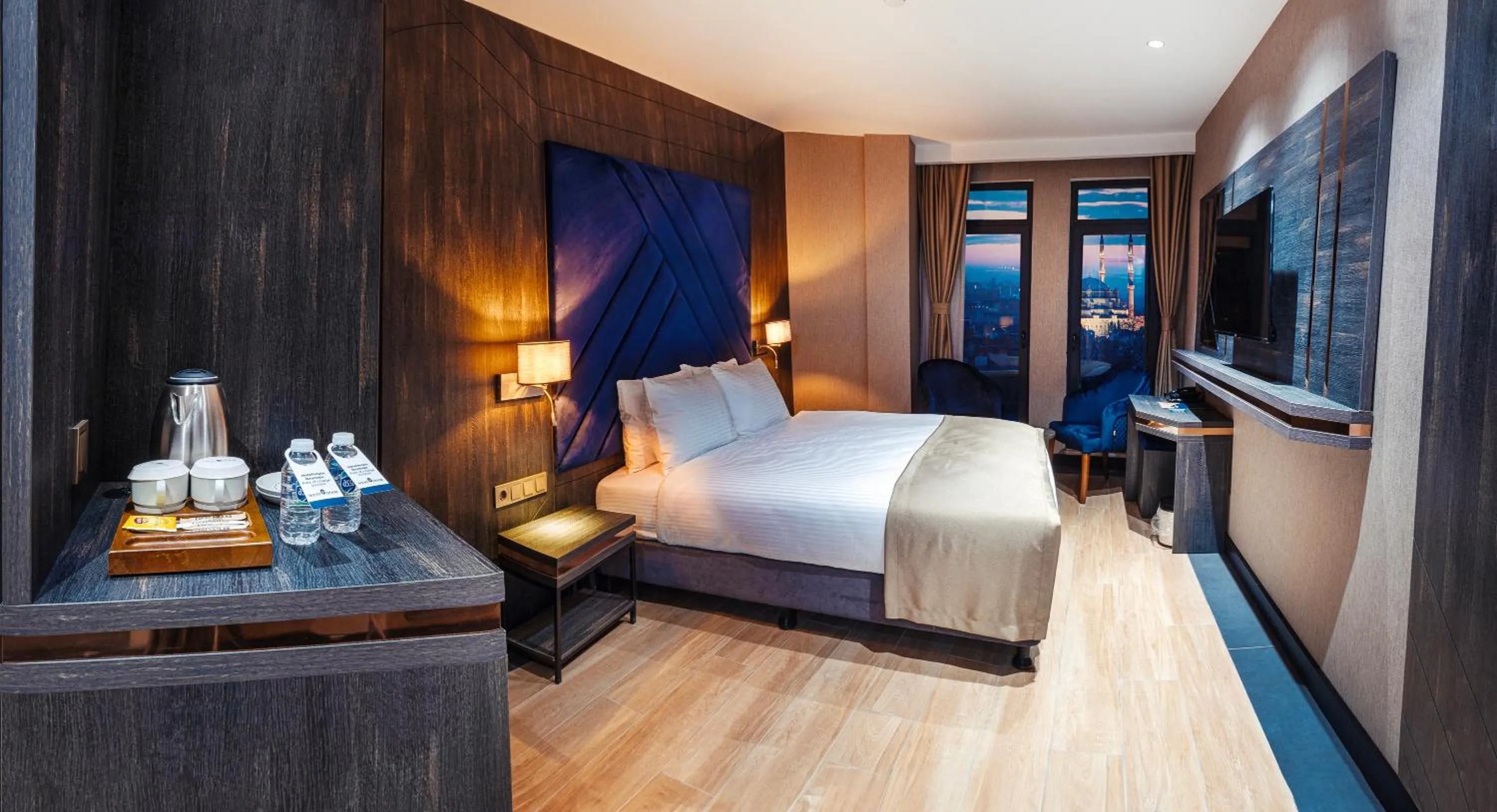 Bed in WestDoor Hotel