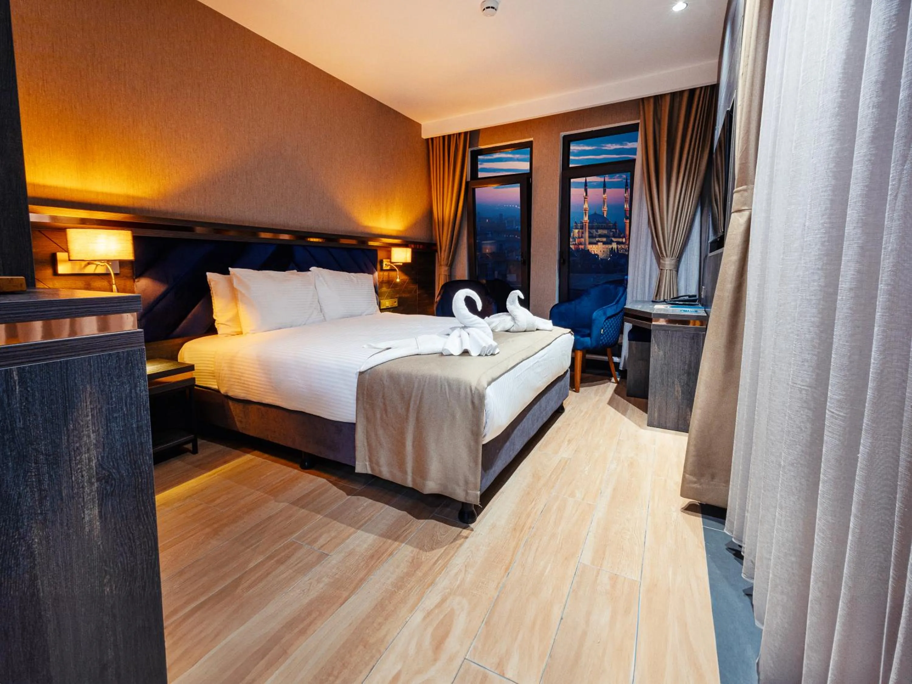 Bed in WestDoor Hotel