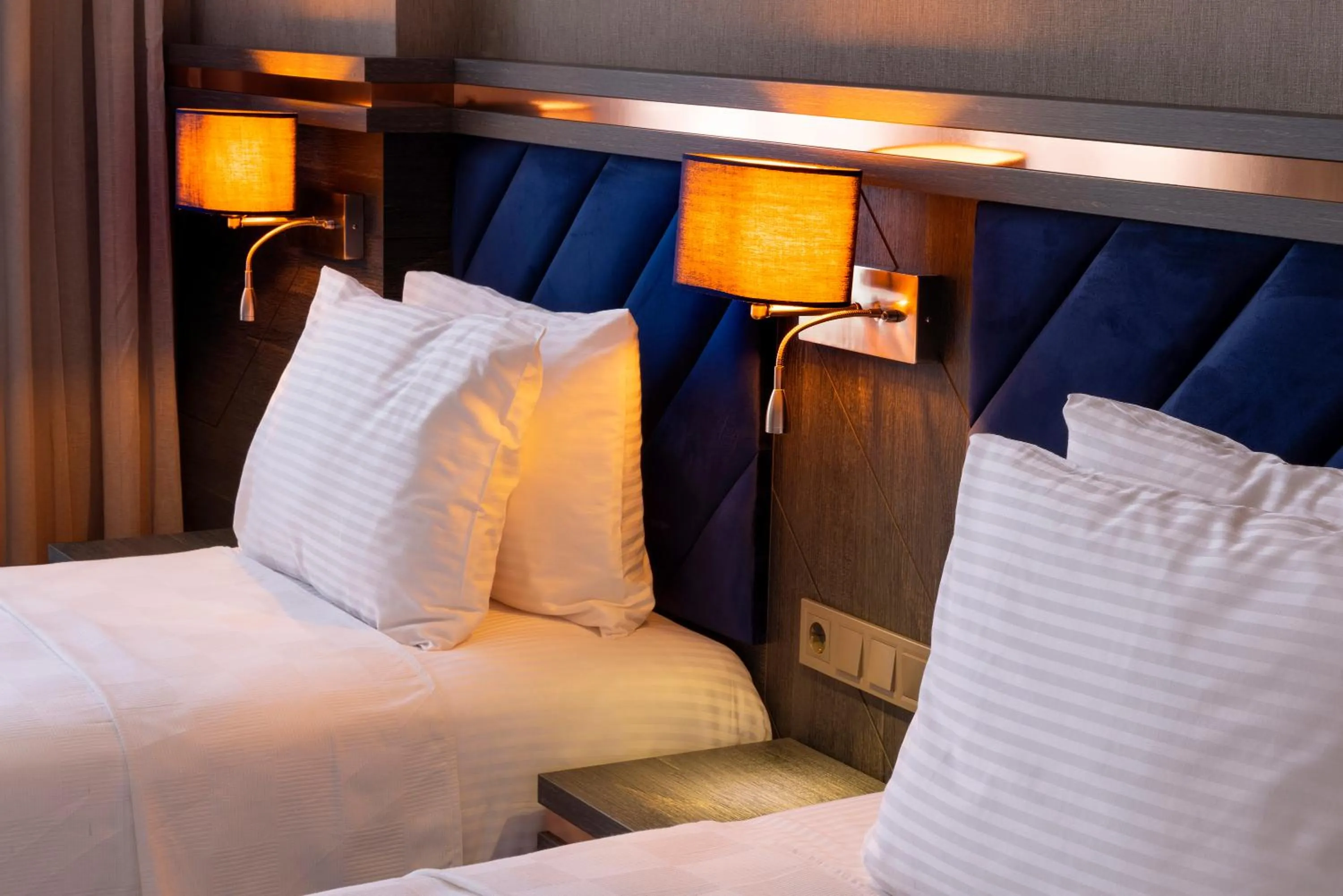 Bed in WestDoor Hotel