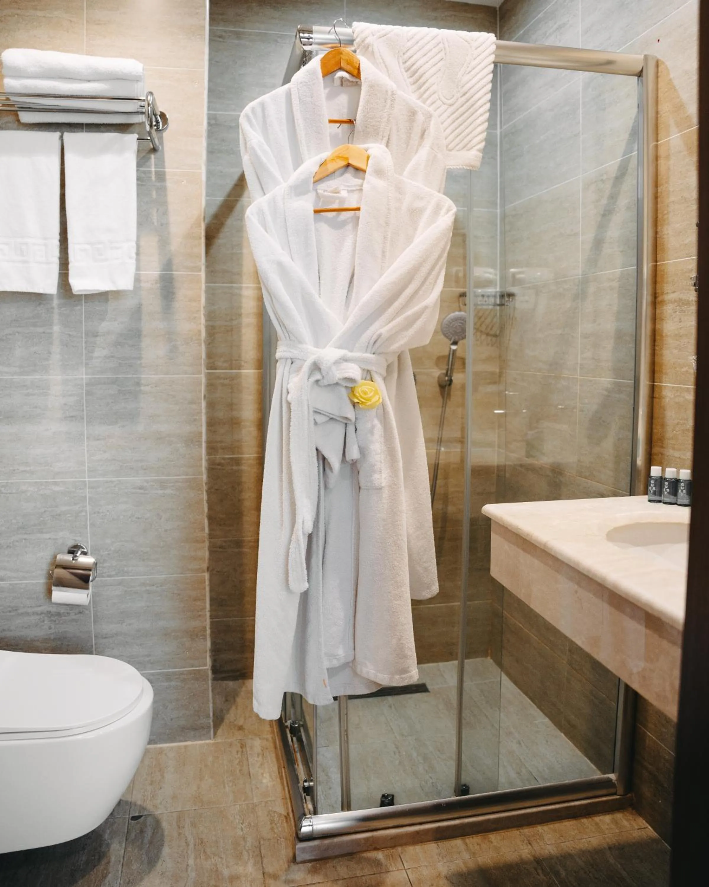 Shower, Bathroom in The Diamond Hotel Baku