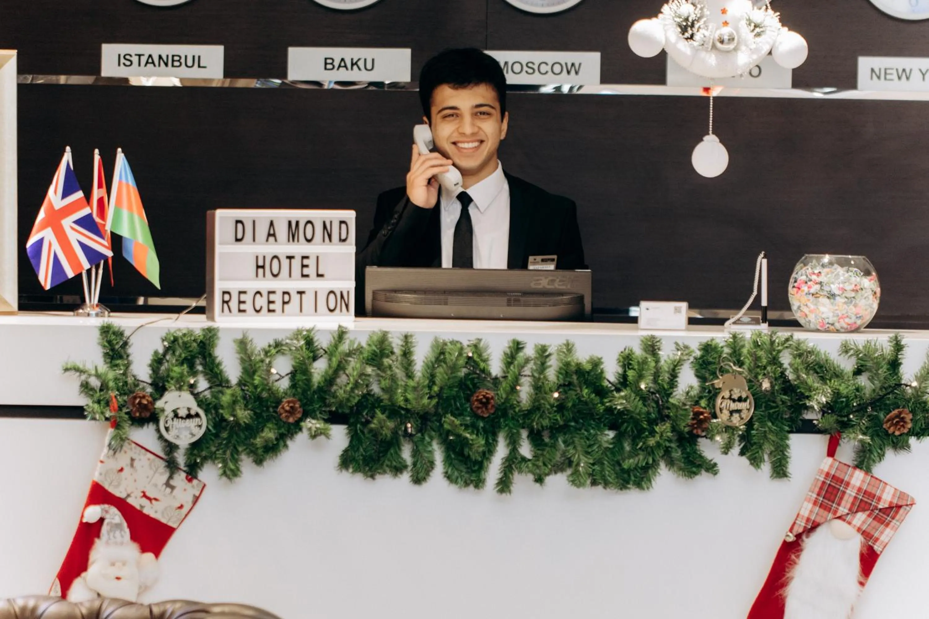 Lobby or reception in The Diamond Hotel Baku