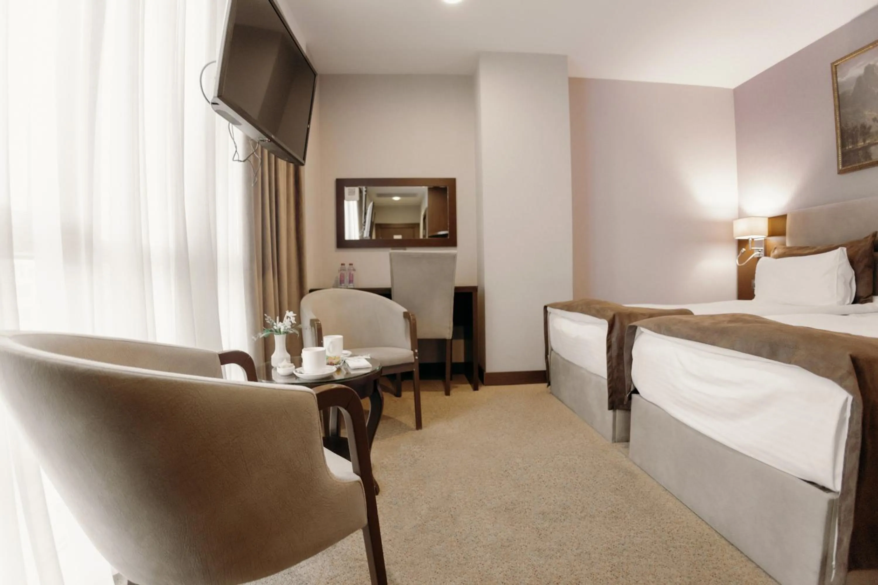 Bed in The Diamond Hotel Baku